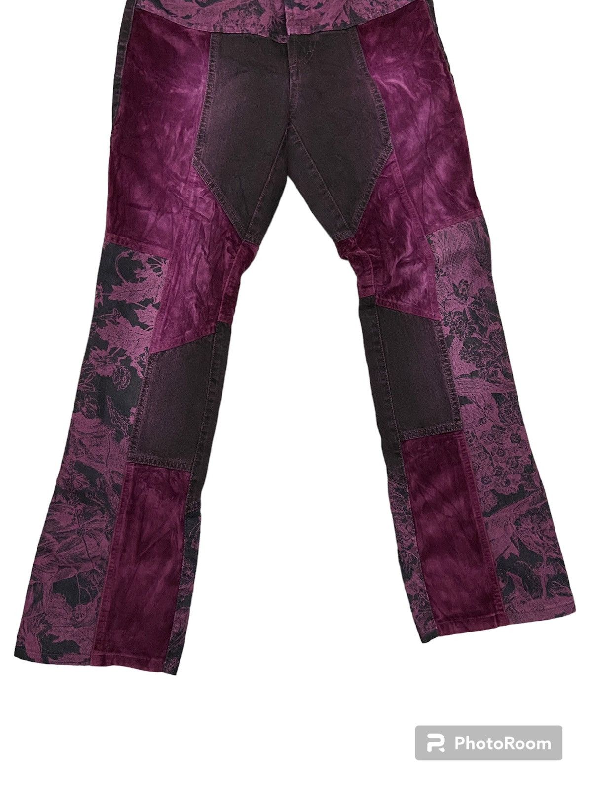 Gianfranco Ferre Ferre velvet patchwork floral pants Size 28" / US 6 / IT 42 - 3 Thumbnail
