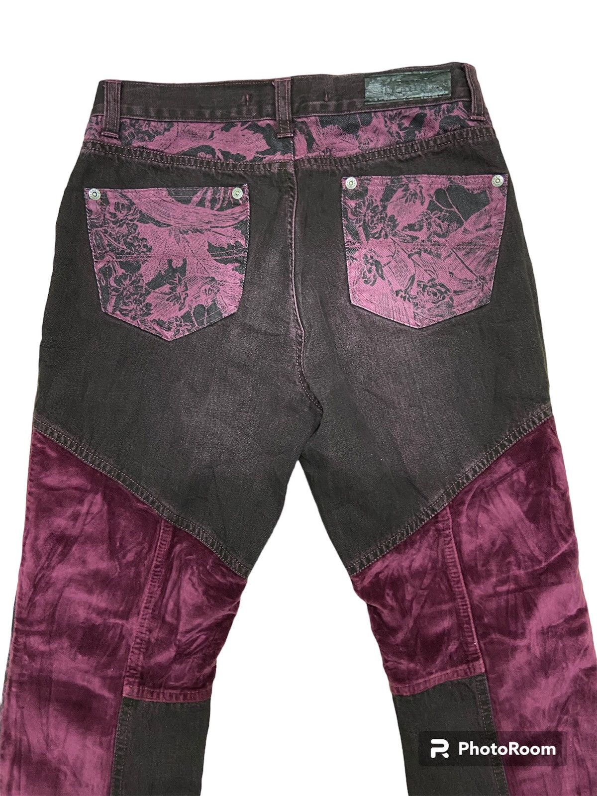 Gianfranco Ferre Ferre velvet patchwork floral pants Size 28" / US 6 / IT 42 - 5 Thumbnail