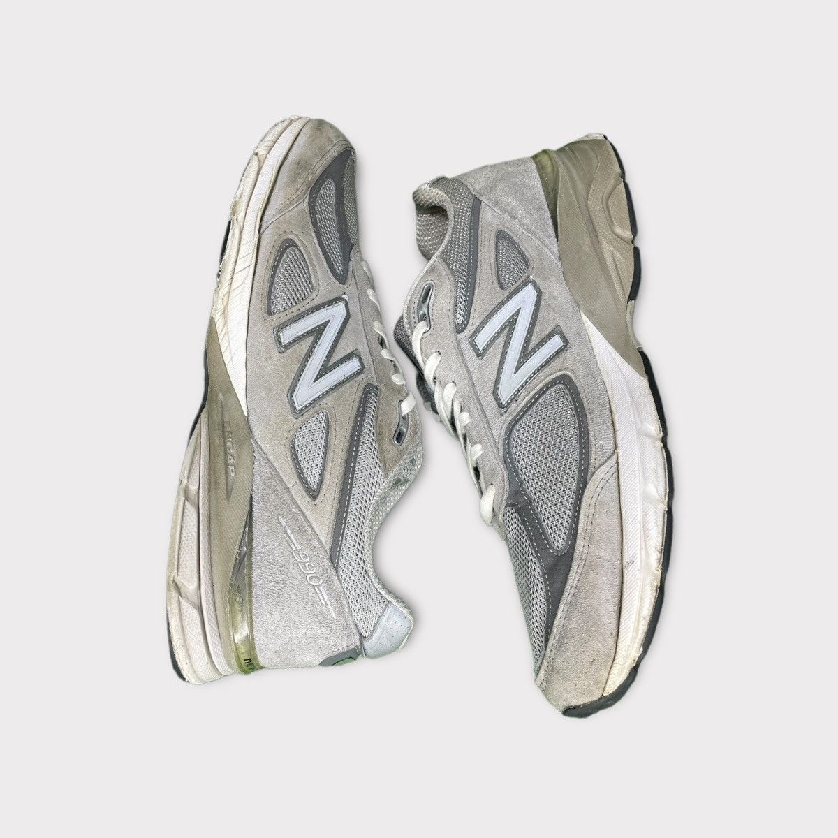 Other New Balance 990v4 Low Kith Grey White Size US 10 / EU 43 - 4 Thumbnail