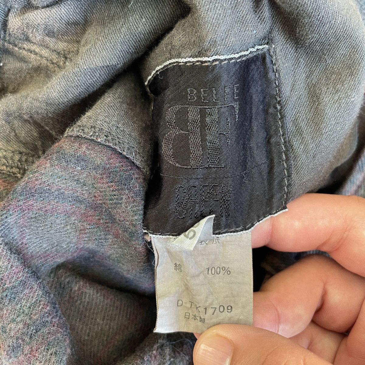 Vintage BELFE GREEN Striped Trousers Chinos Faded Pants