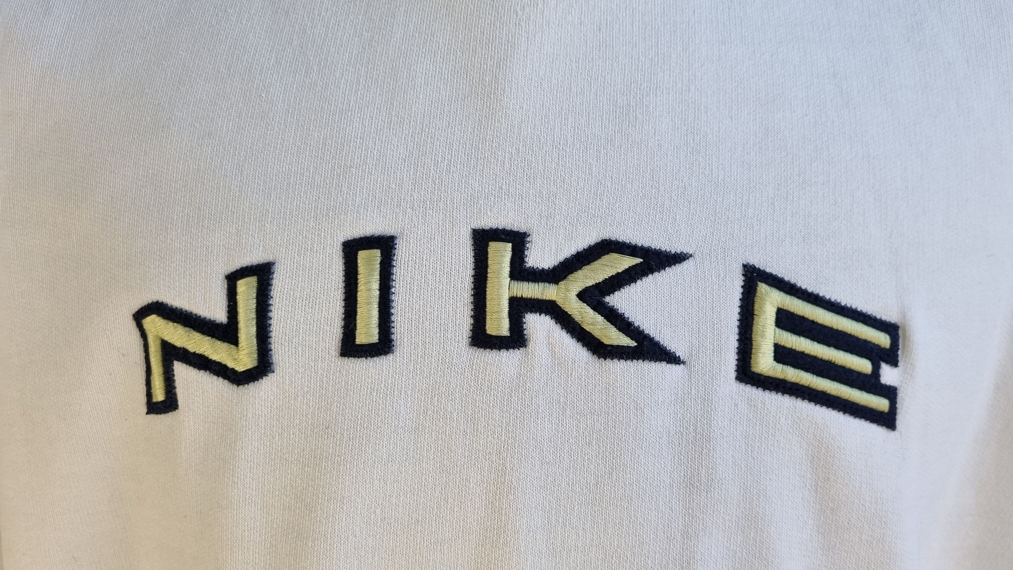 Nike × Vintage 90s NIKE Spell out Big Logo Oversize Vintage Sweatshirts Size US XL / EU 56 / 4 - 9 Thumbnail