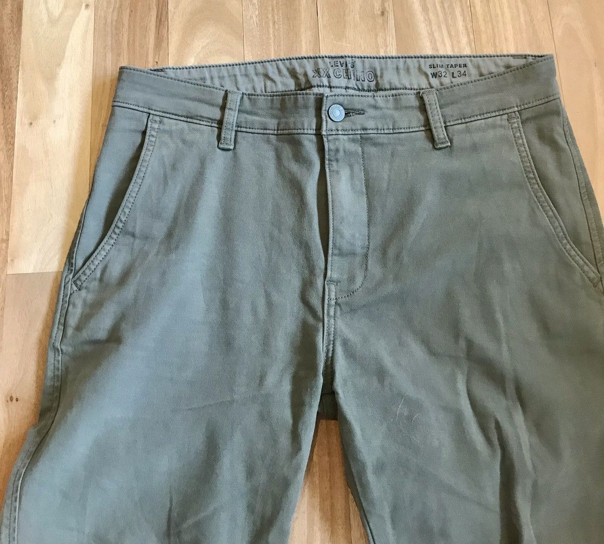 Levi's × Vintage Vintage Levi's Olive Chinos W32 L34 Size US 32 / EU 48 - 2 Thumbnail