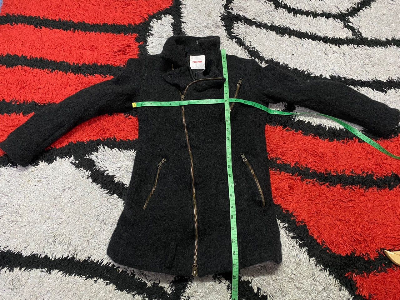 Issey Miyake × Japanese Brand × Ne-Net NE-NET by Issey Miyake Double Collar Punk Style Wool Jacket Size XXS / US 00 / IT 34 - 5 Thumbnail