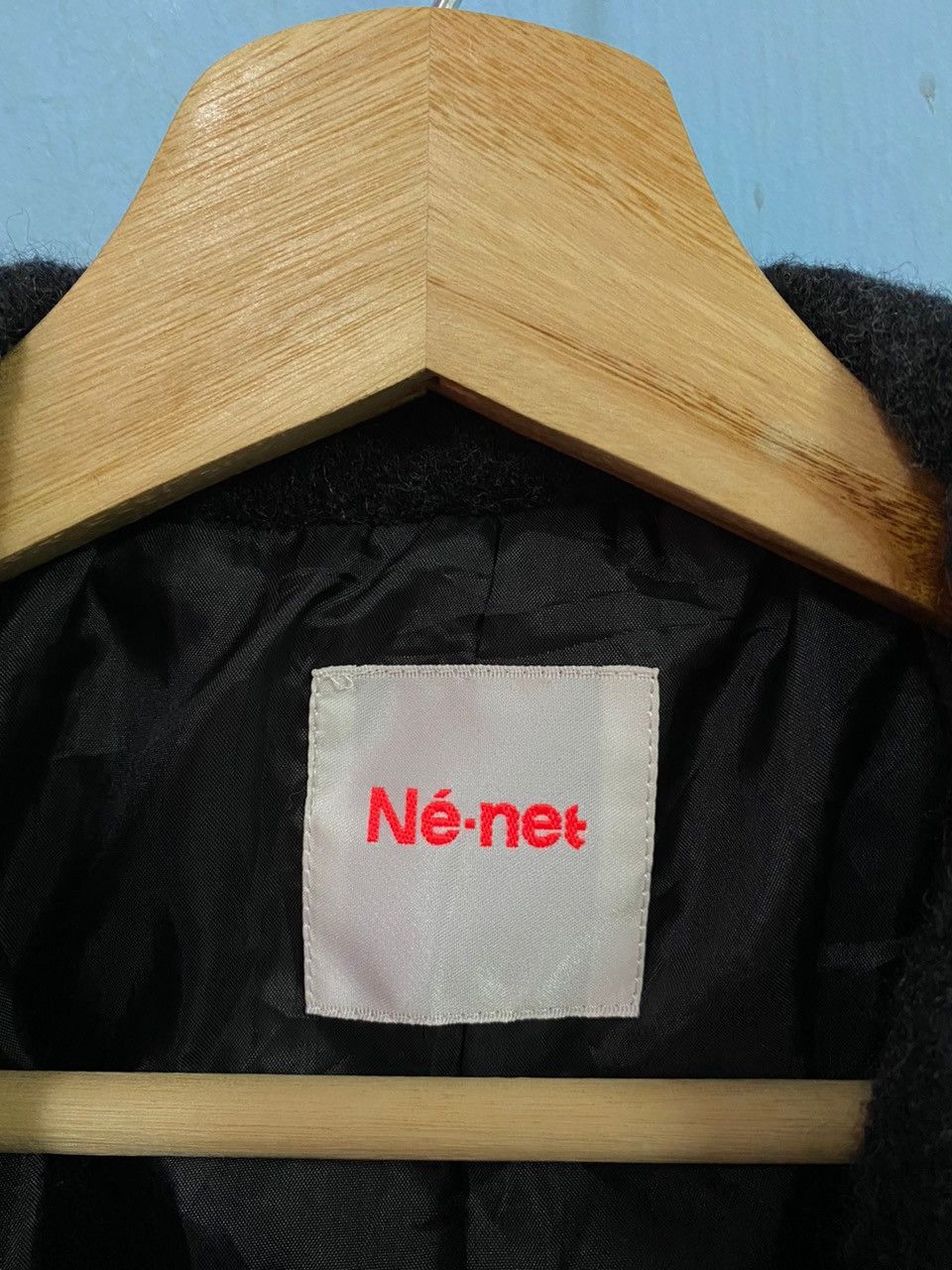 Issey Miyake × Japanese Brand × Ne-Net NE-NET by Issey Miyake Double Collar Punk Style Wool Jacket Size XXS / US 00 / IT 34 - 4 Thumbnail