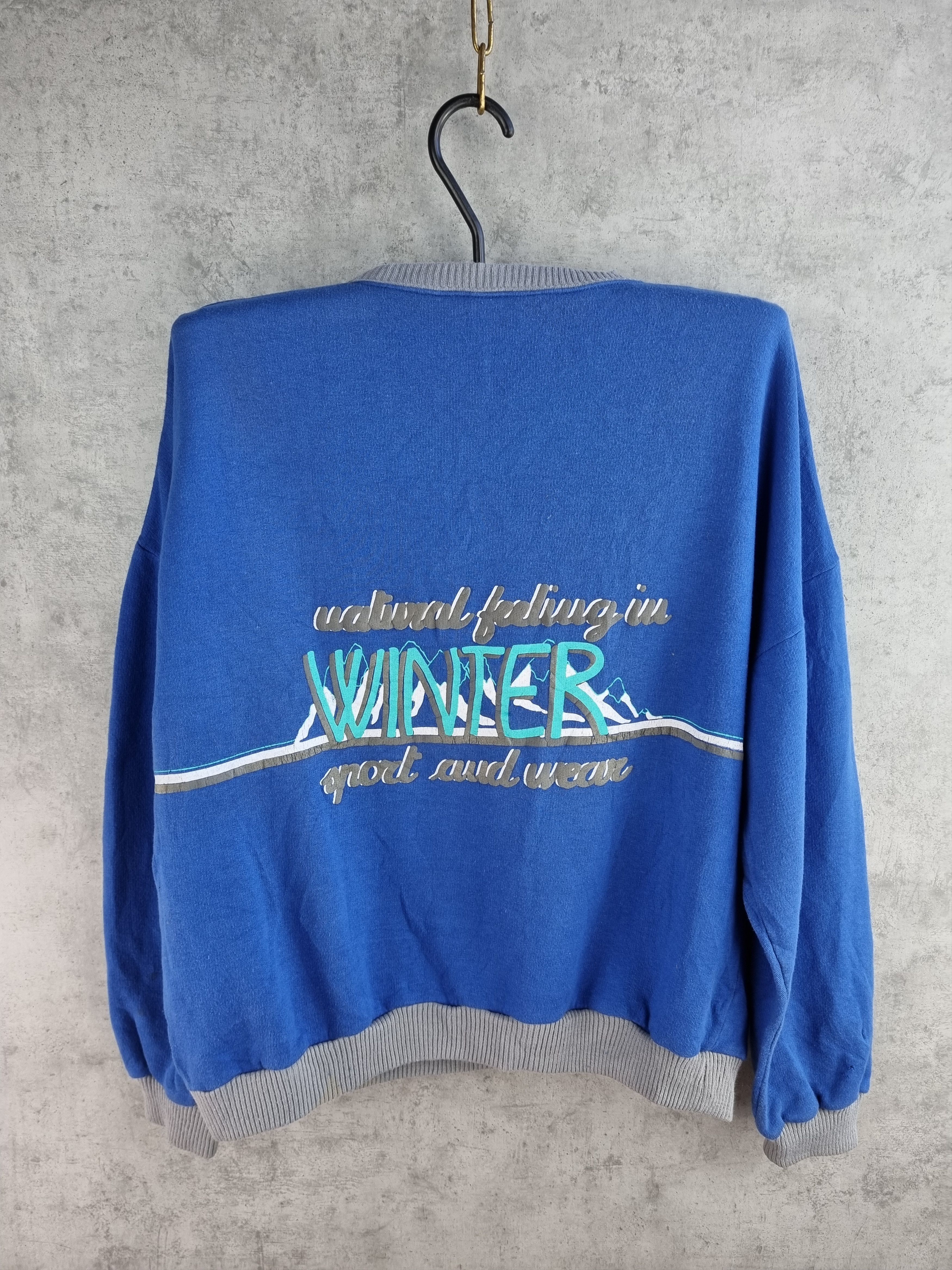 Vintage 70s Rare WINTER Sports Ski IDAHO Nevada Touring Sweatshirt Size US M / EU 48-50 / 2 - 4 Thumbnail