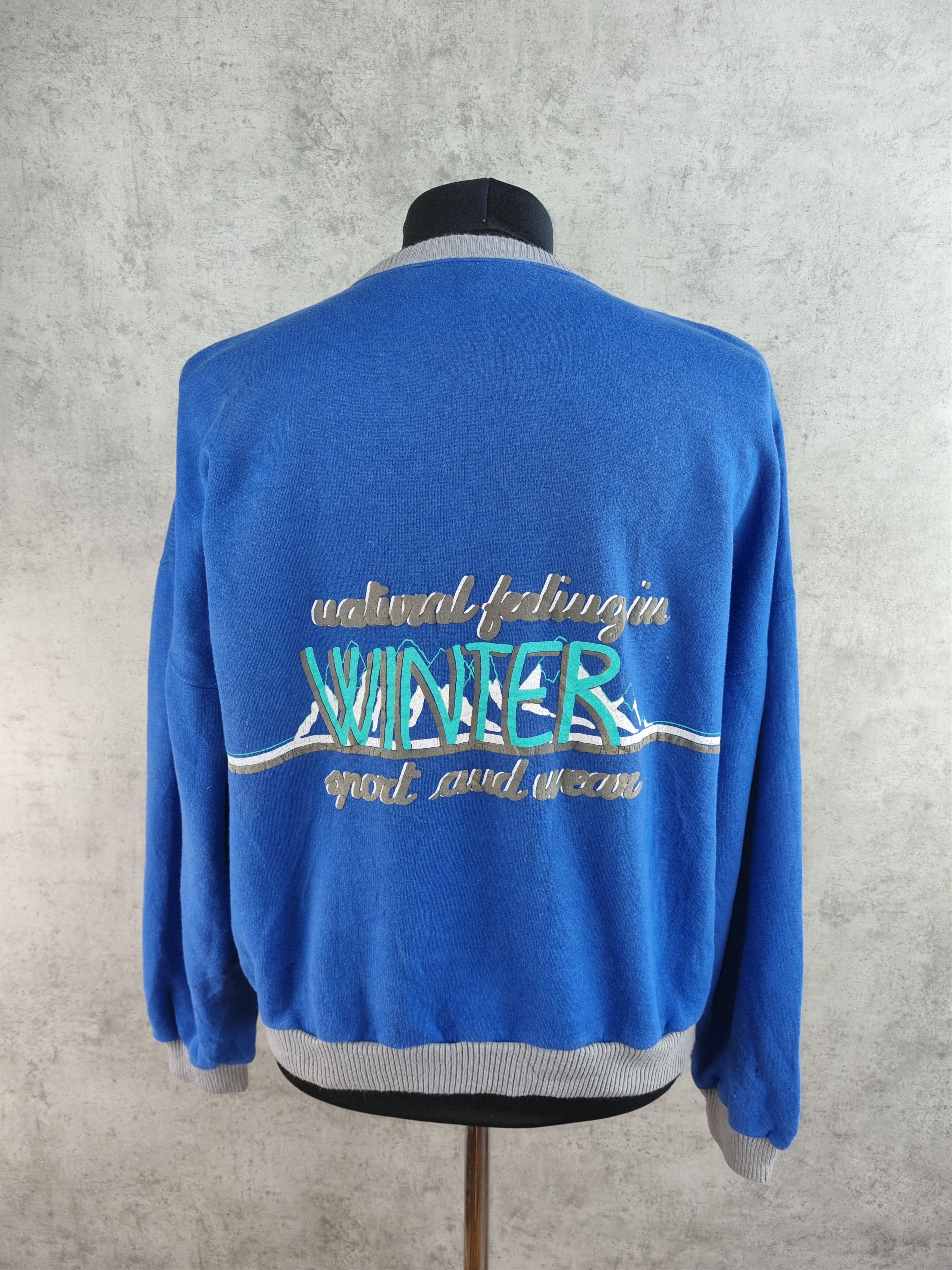 Vintage 70s Rare WINTER Sports Ski IDAHO Nevada Touring Sweatshirt Size US M / EU 48-50 / 2 - 2 Thumbnail