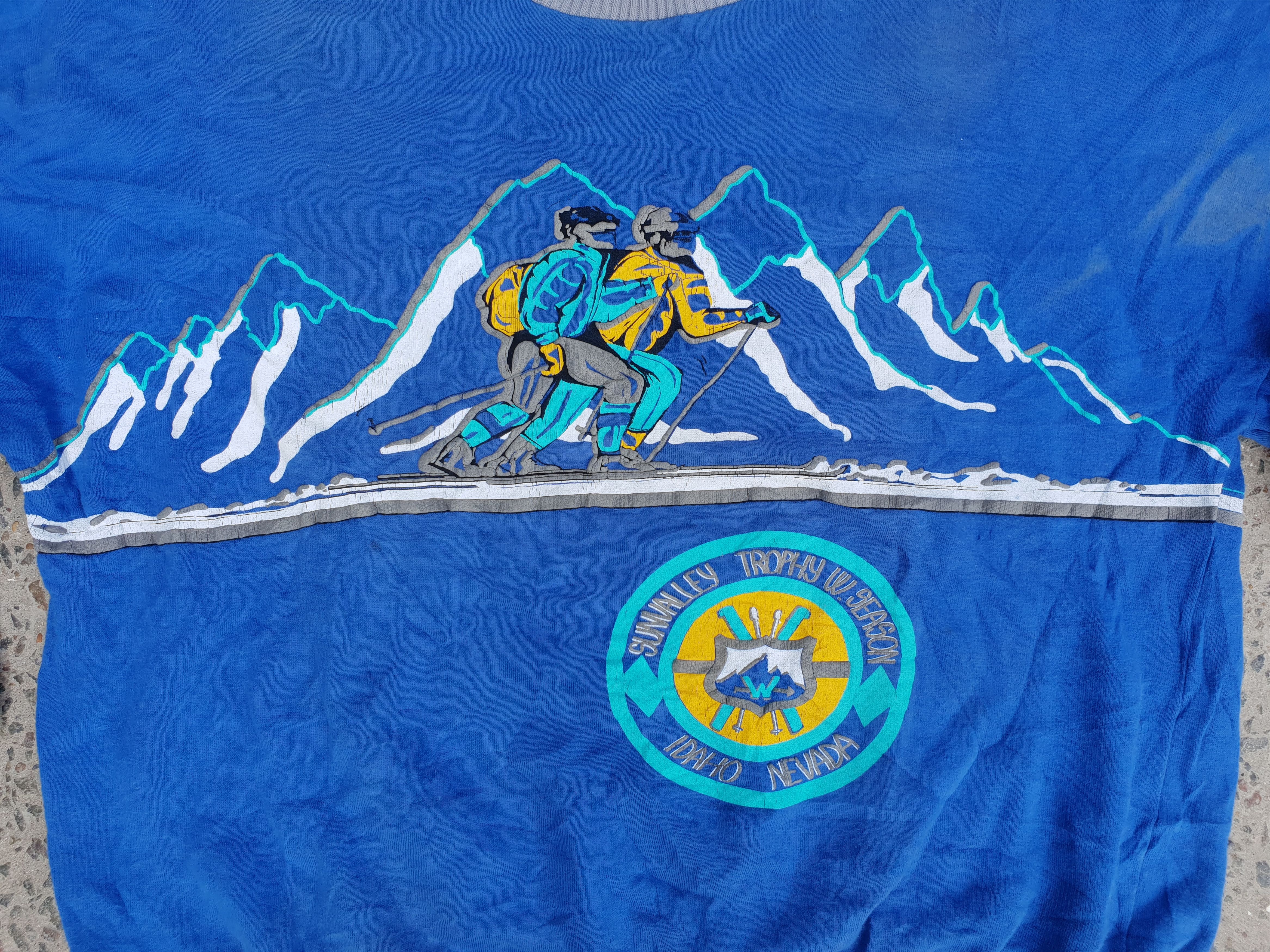 Vintage 70s Rare WINTER Sports Ski IDAHO Nevada Touring Sweatshirt Size US M / EU 48-50 / 2 - 9 Thumbnail