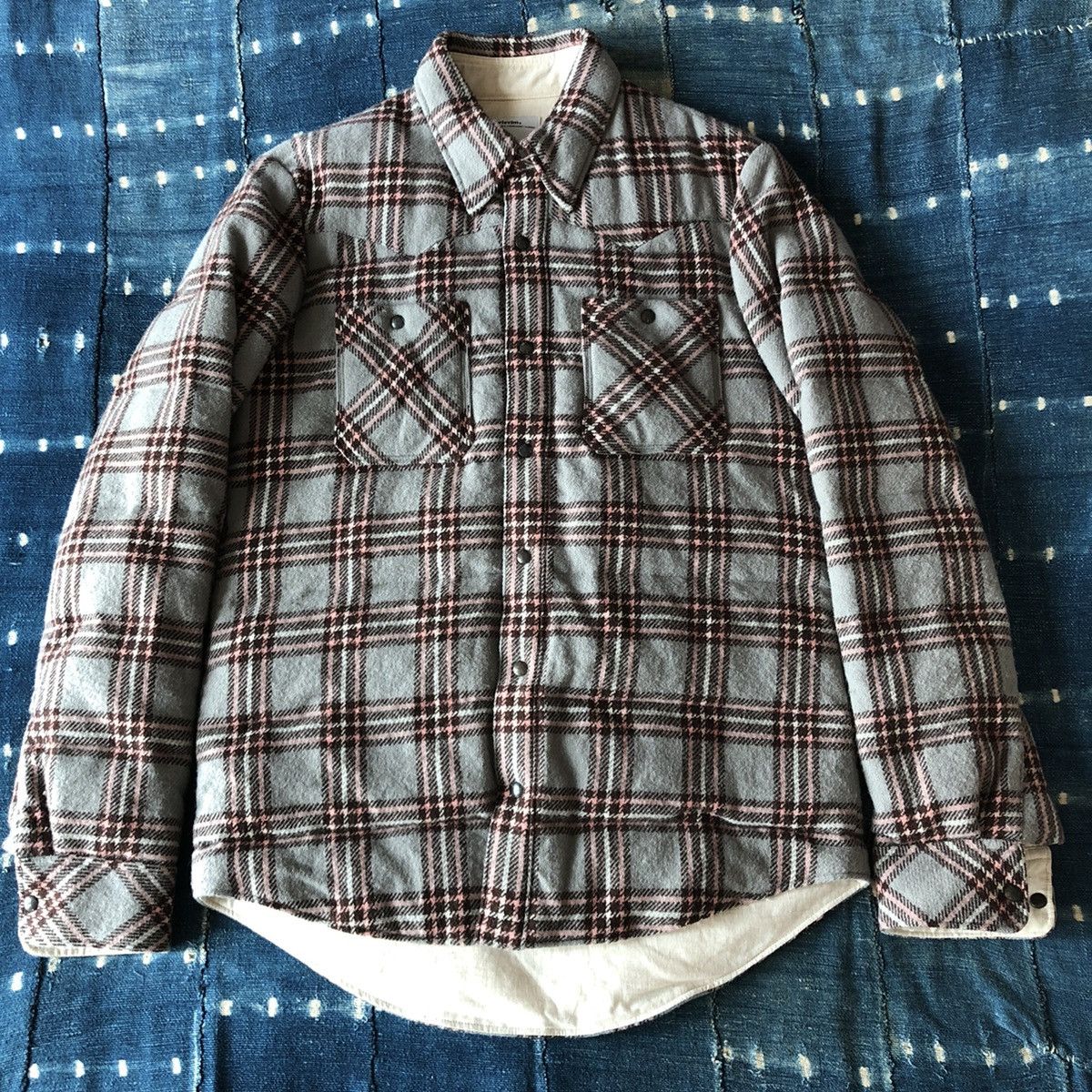 Visvim Kerchief Down Jacket (Wool Check) | Grailed