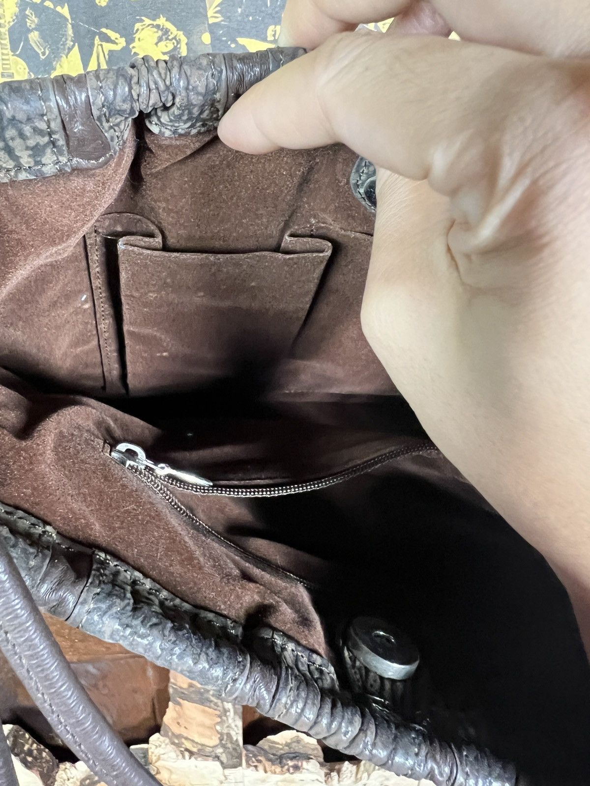 GENUINE SHARK SKIN BAG 12*10 inc