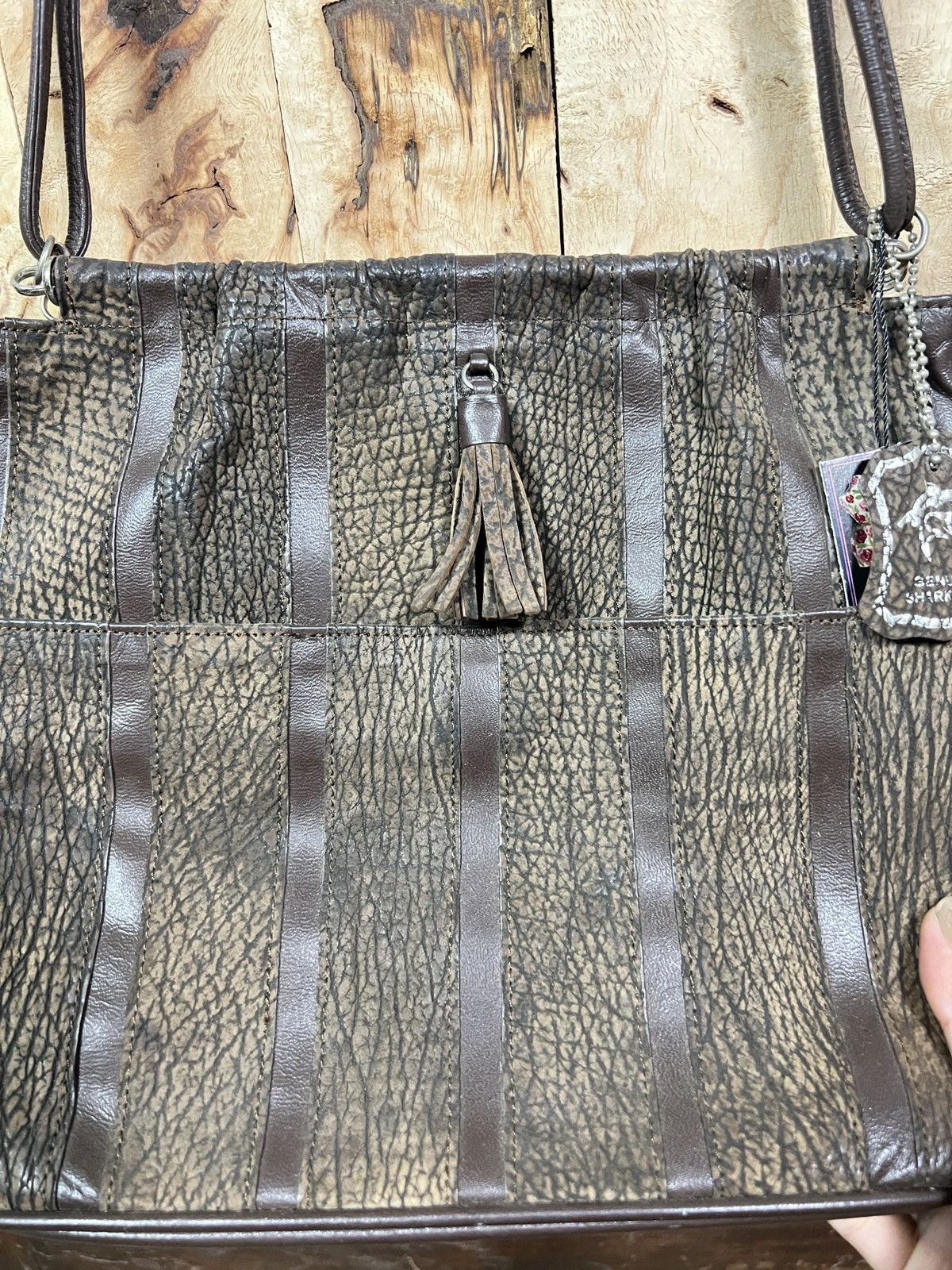 GENUINE SHARK SKIN BAG 12*10 inc