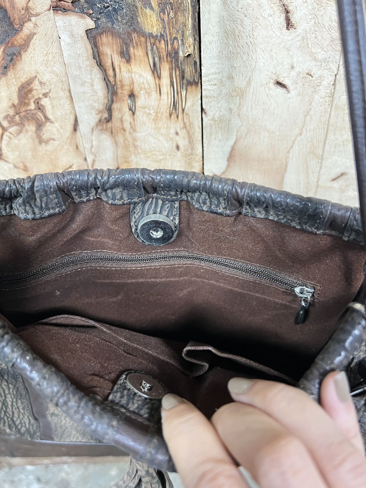 GENUINE SHARK SKIN BAG 12*10 inc