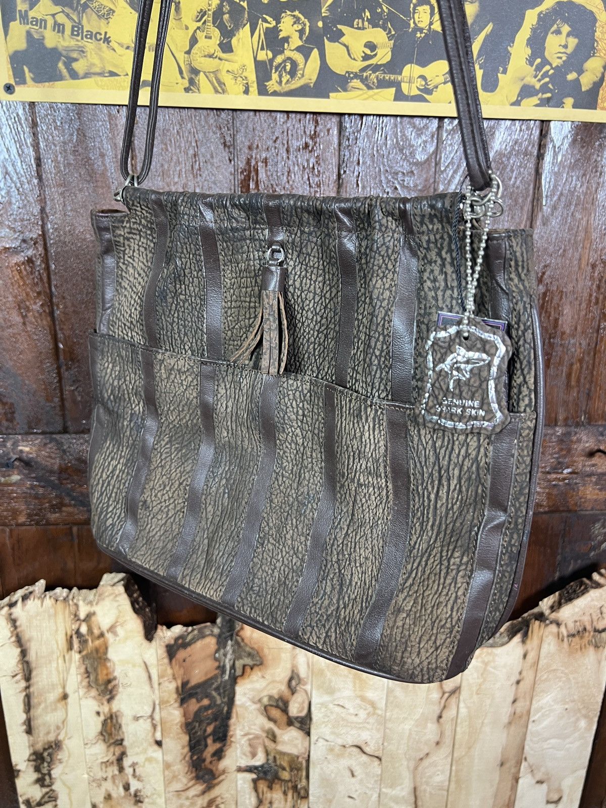 GENUINE SHARK SKIN BAG 12*10 inc
