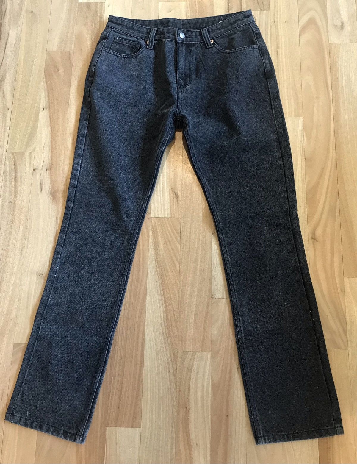 Vintage Vintage Washed Black Denim Jeans 31w Size US 31 - 1 Thumbnail