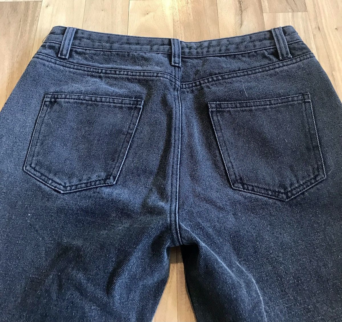 Vintage Vintage Washed Black Denim Jeans 31w Size US 31 - 4 Thumbnail