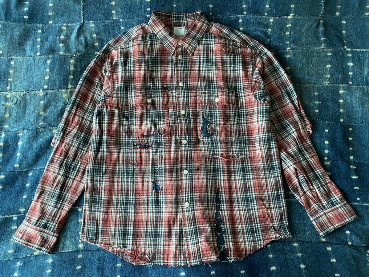 Visvim Lumber Shirt L/S Crash (Indigo Ck) Size US L / EU 52-54 / 3 - 2 Thumbnail