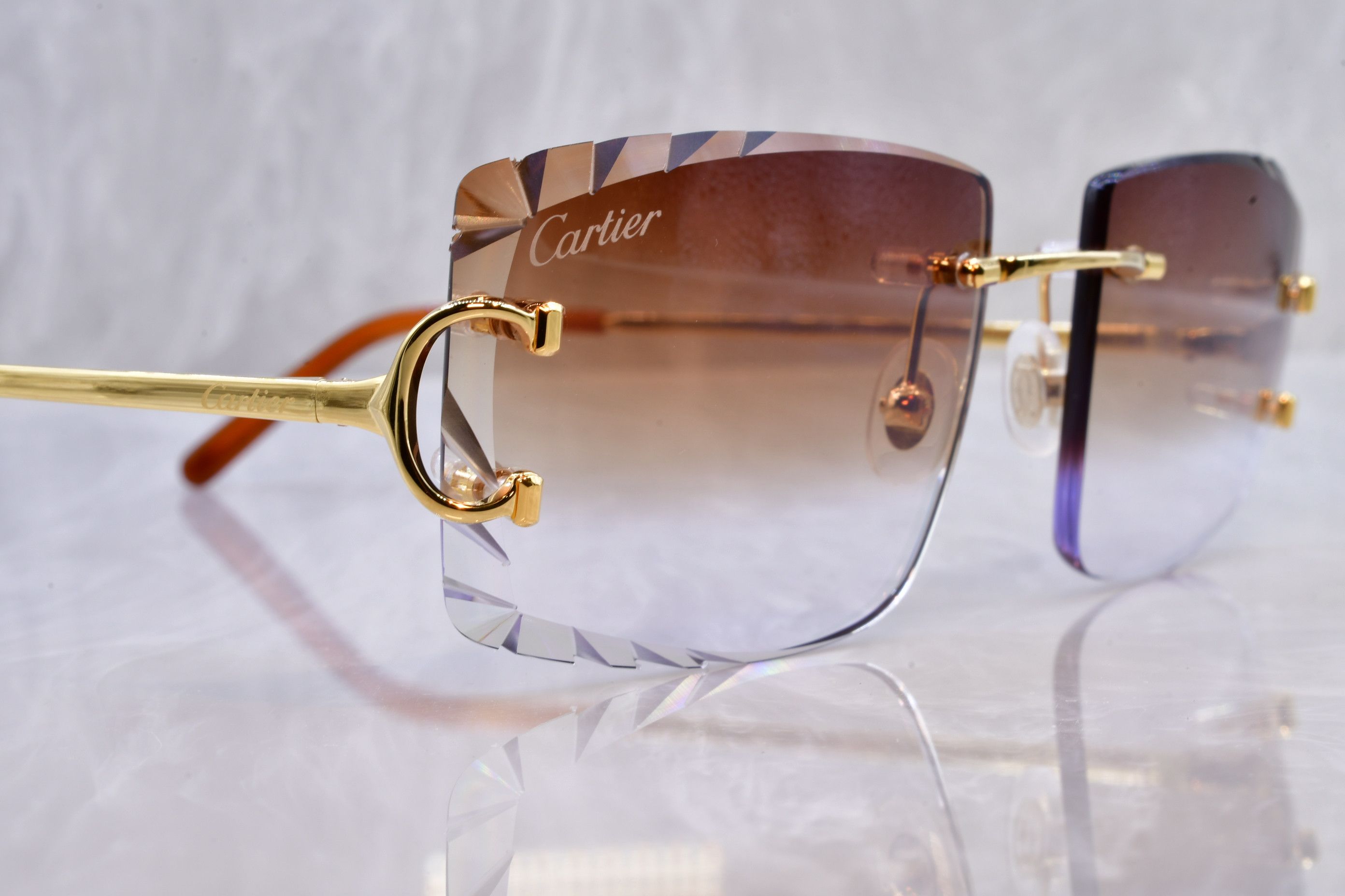 Cartier Cartier Big C Diamond cut Chrome hearts decor glasses Grailed