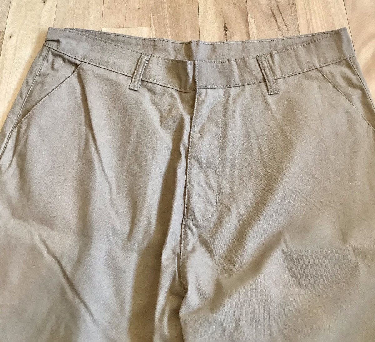 Japanese Brand × Vintage Vintage Khaki Work Pants 36w Size US 36 / EU 52 - 2 Thumbnail