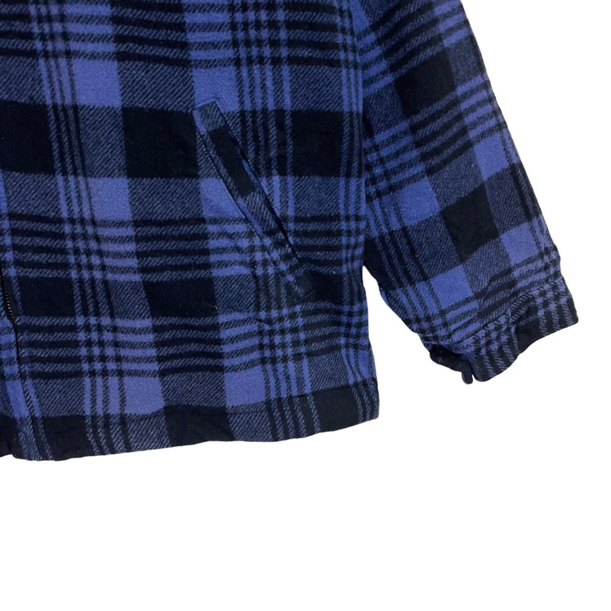 Flannel × Oshkosh × Vintage Vintage Oshkosh B’Gosh Blue Checkered Plaid Wool Jacket Size US L / EU 52-54 / 3 - 6 Thumbnail