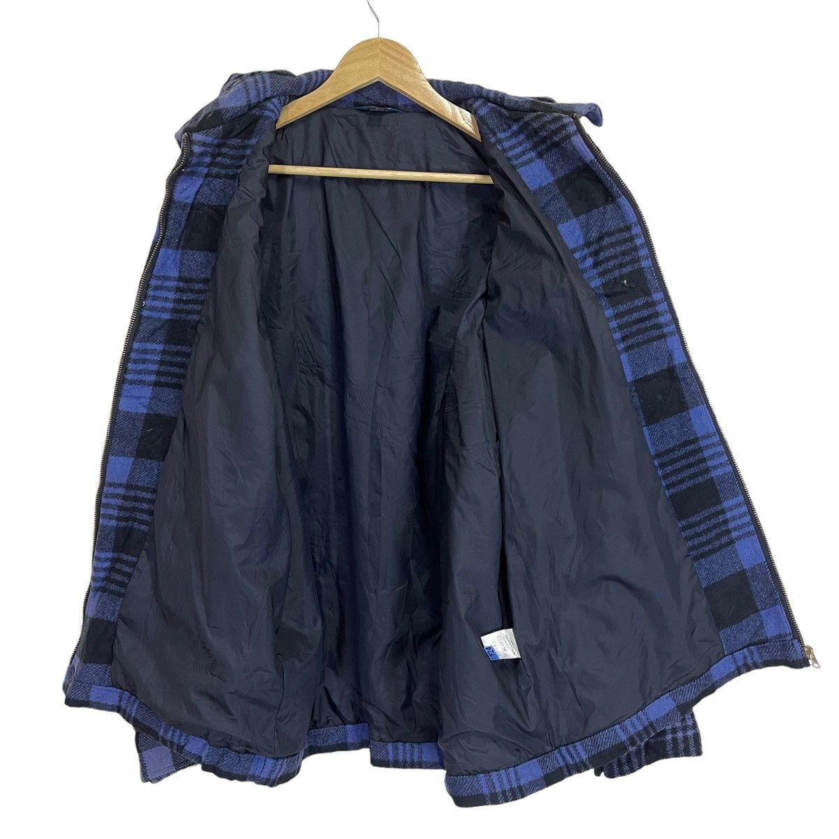 Flannel × Oshkosh × Vintage Vintage Oshkosh B’Gosh Blue Checkered Plaid Wool Jacket Size US L / EU 52-54 / 3 - 9 Thumbnail