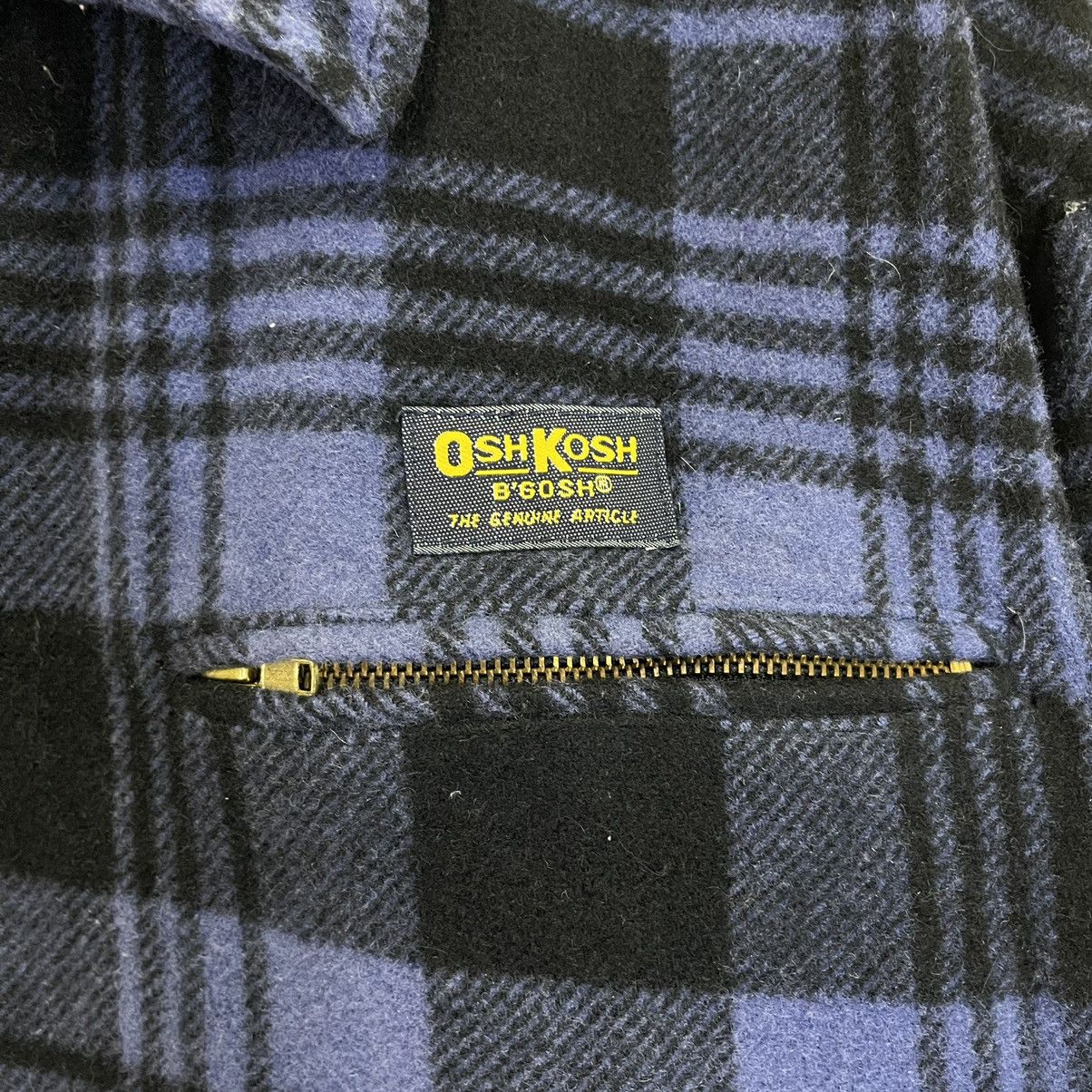 Flannel × Oshkosh × Vintage Vintage Oshkosh B’Gosh Blue Checkered Plaid Wool Jacket Size US L / EU 52-54 / 3 - 5 Thumbnail