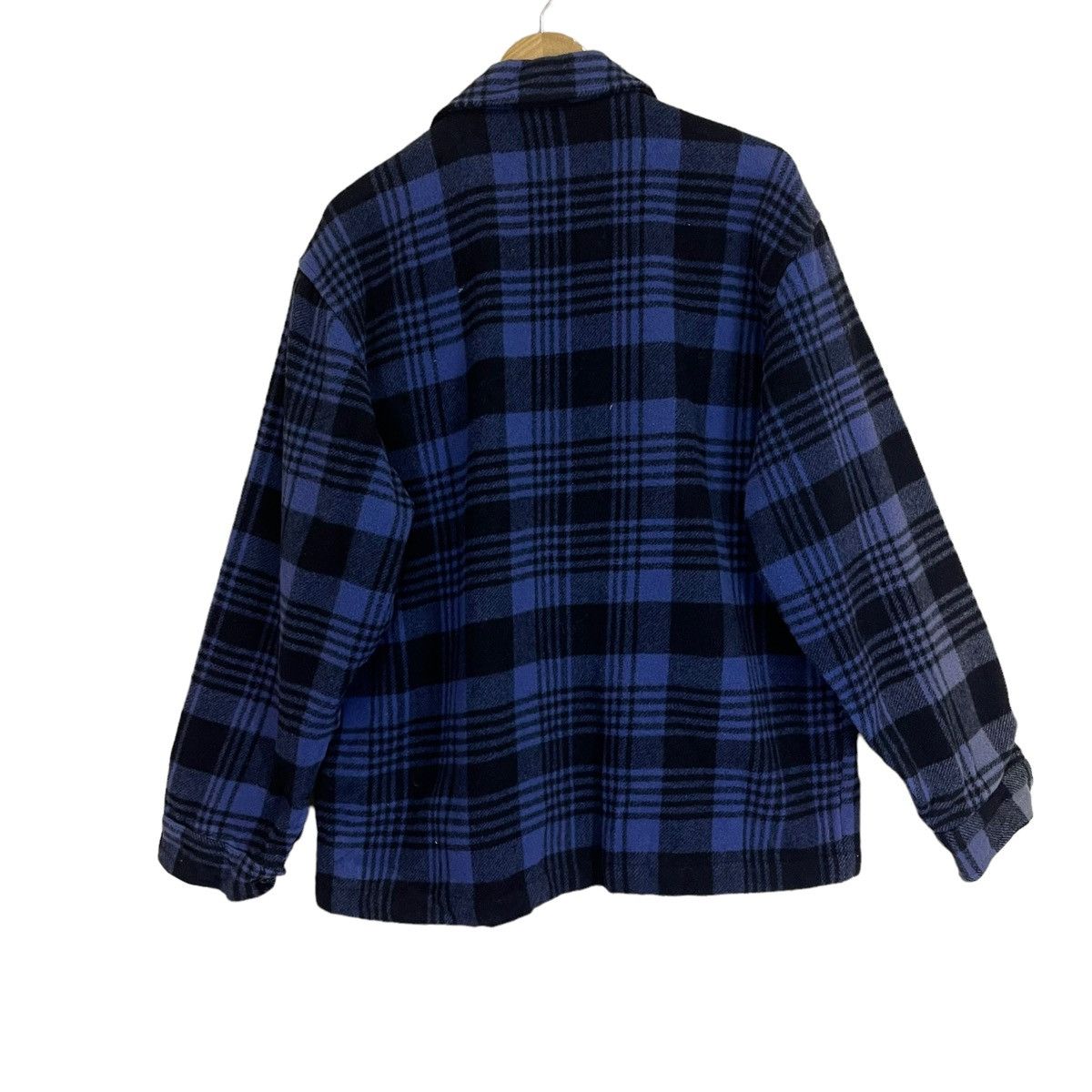 Flannel × Oshkosh × Vintage Vintage Oshkosh B’Gosh Blue Checkered Plaid Wool Jacket Size US L / EU 52-54 / 3 - 8 Thumbnail