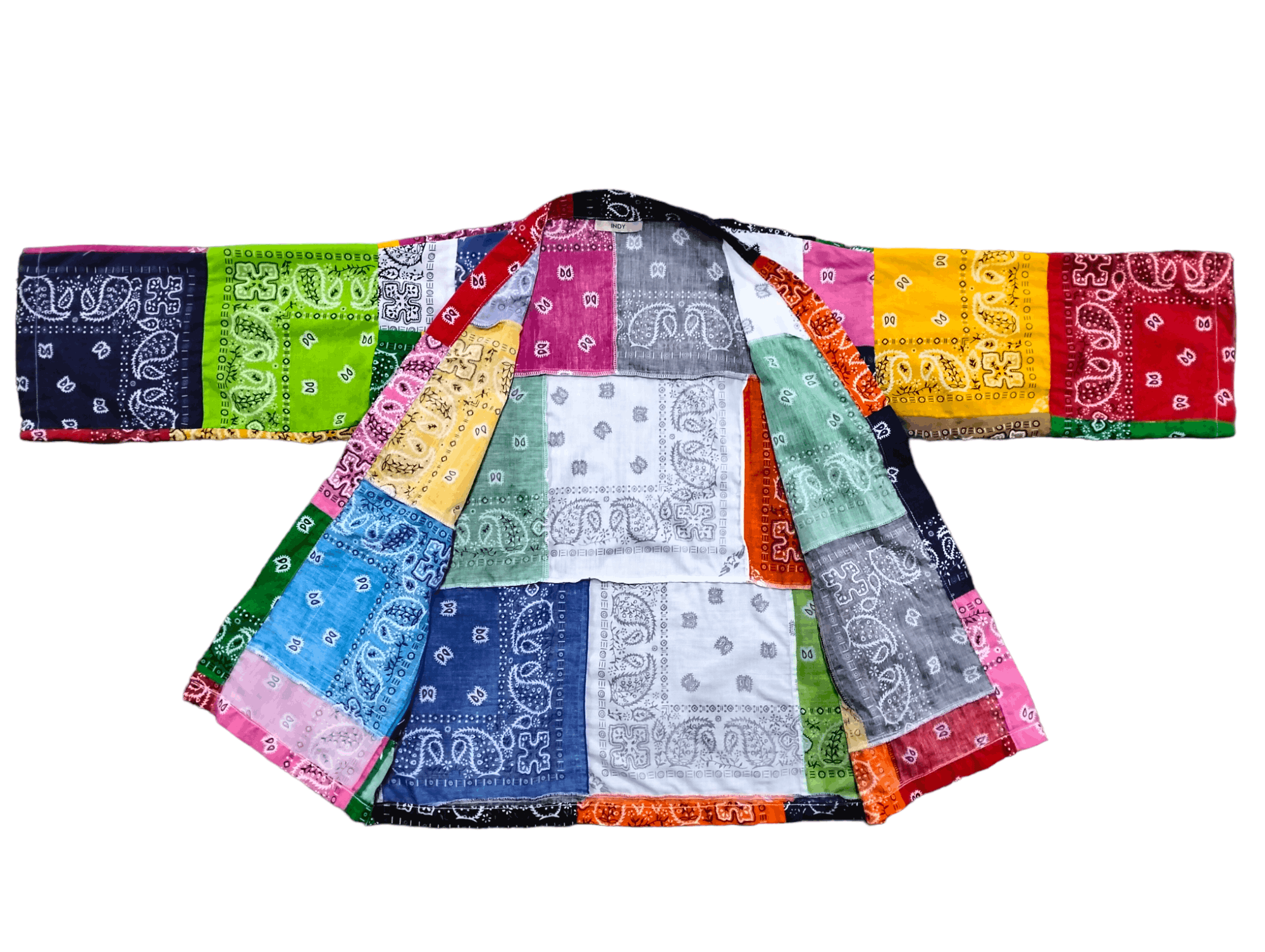 Komono 🇯🇵Kimono Paisley Patchworks Design Multicolor Paisley Size US M / EU 48-50 / 2 - 7 Thumbnail
