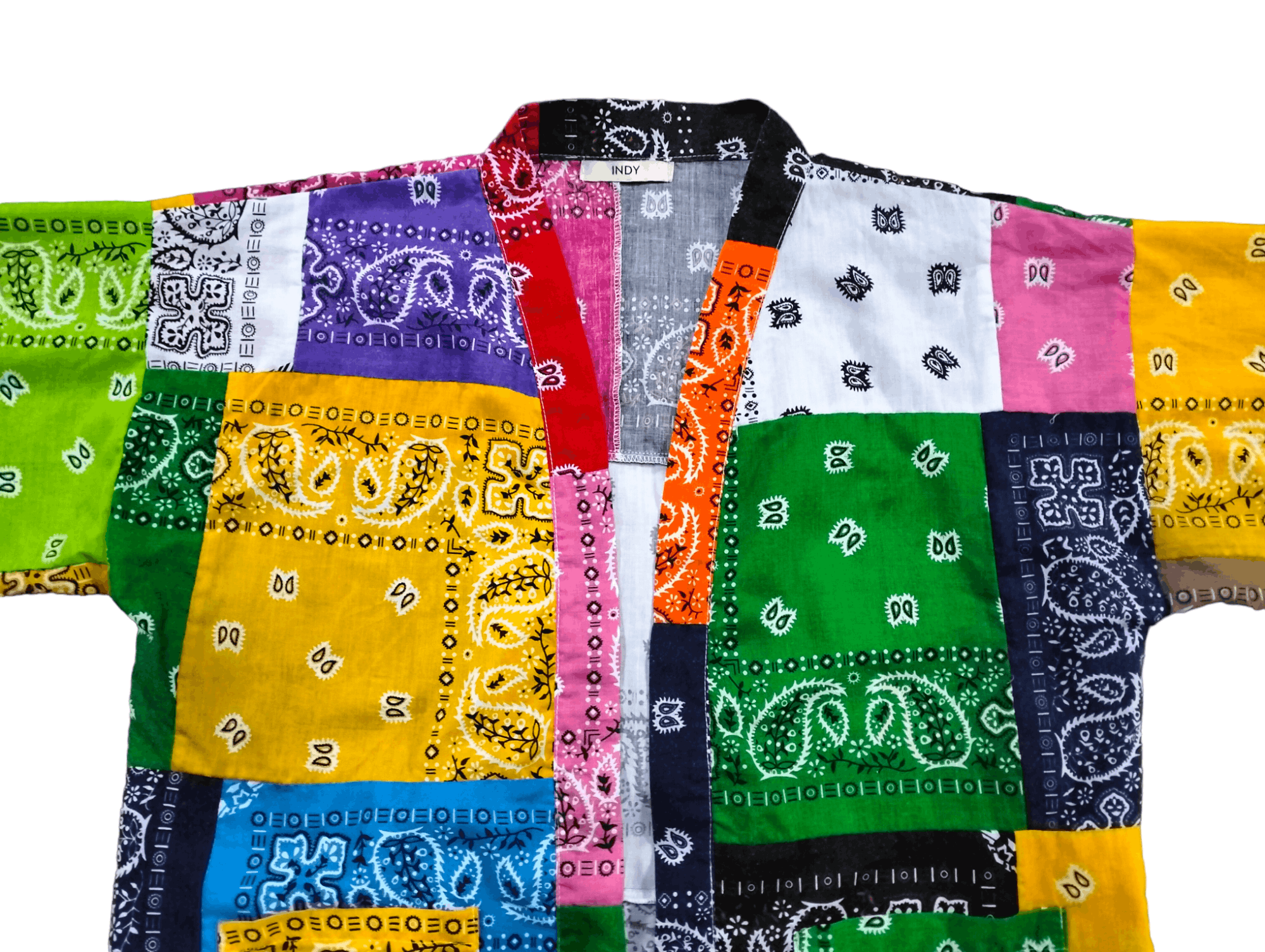 Komono 🇯🇵Kimono Paisley Patchworks Design Multicolor Paisley Size US M / EU 48-50 / 2 - 8 Thumbnail