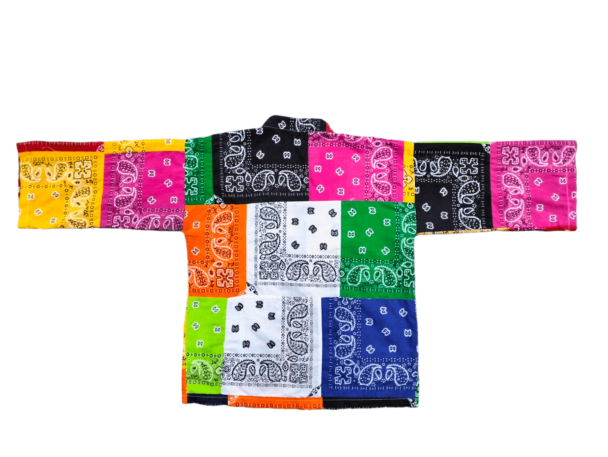 Komono 🇯🇵Kimono Paisley Patchworks Design Multicolor Paisley Size US M / EU 48-50 / 2 - 2 Thumbnail