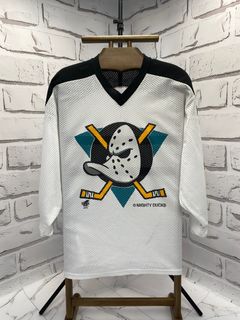 Vtg Rare NHL Anaheim Mighty Ducks 3D Crest Authentic On Ice Jersey. Size 48  NWT