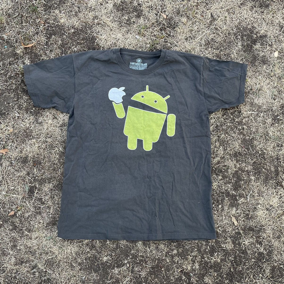 Vintage Vintage 90s Adult Tee Android IPhone Humor L Size US L / EU 52-54 / 3 - 1 Thumbnail