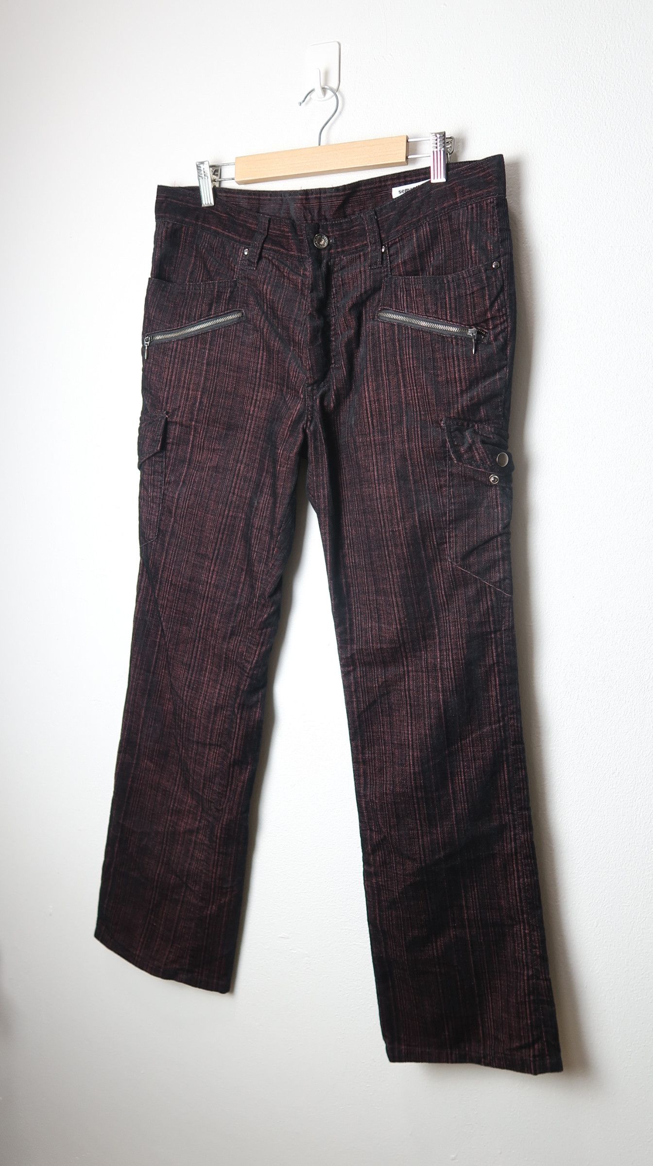 semanticdesign Semantic Design Minimalist Flared Cuduroy Cargo Pants Size US 33 - 2 Thumbnail