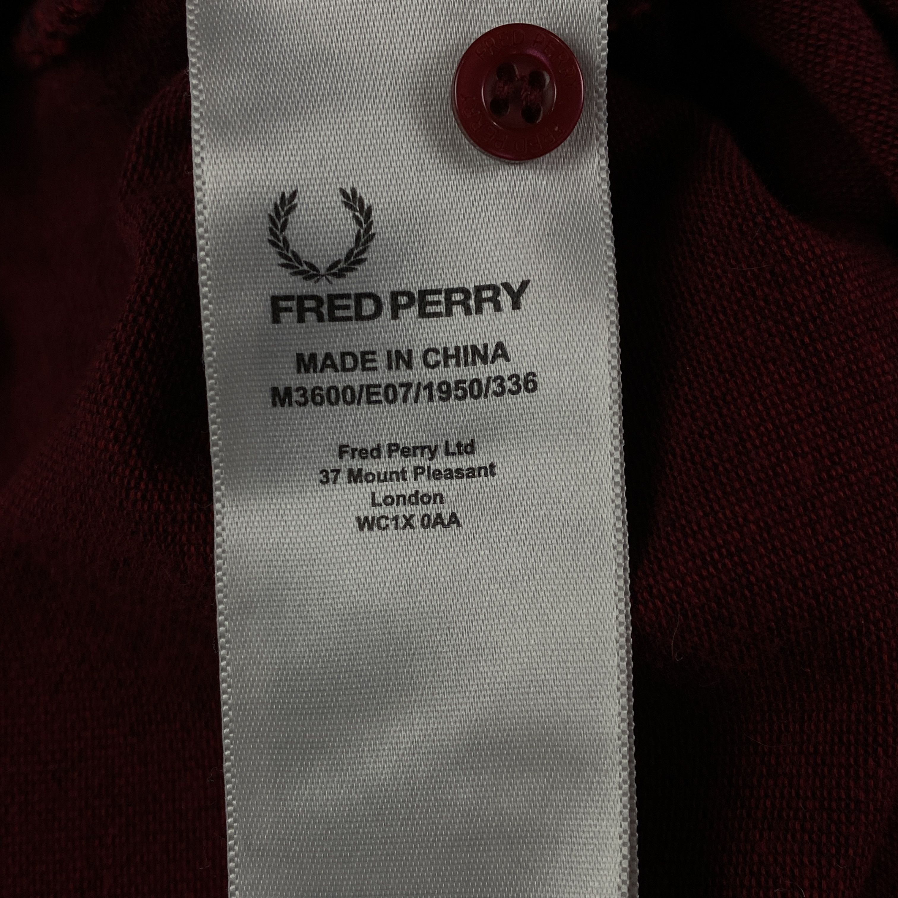 Fred Perry Men’s Polo T-Shirt Fred Perry Size M Red Size US M / EU 48-50 / 2 - 5 Thumbnail