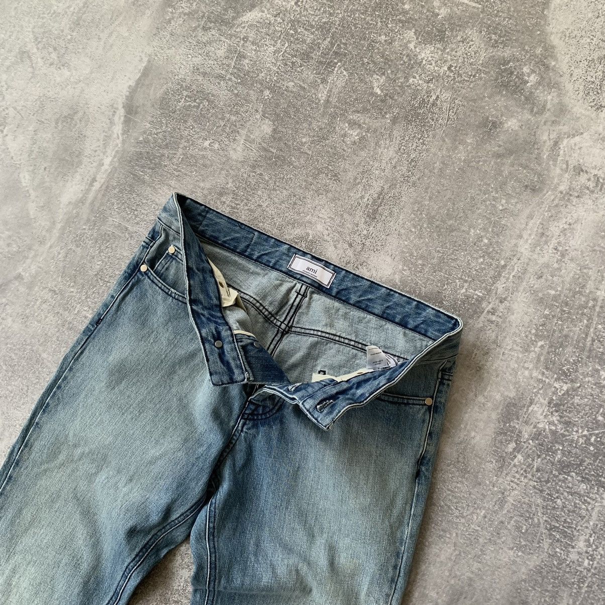 AMI AMI Washed Denim Skinny Pants Size US 31 - 9 Thumbnail