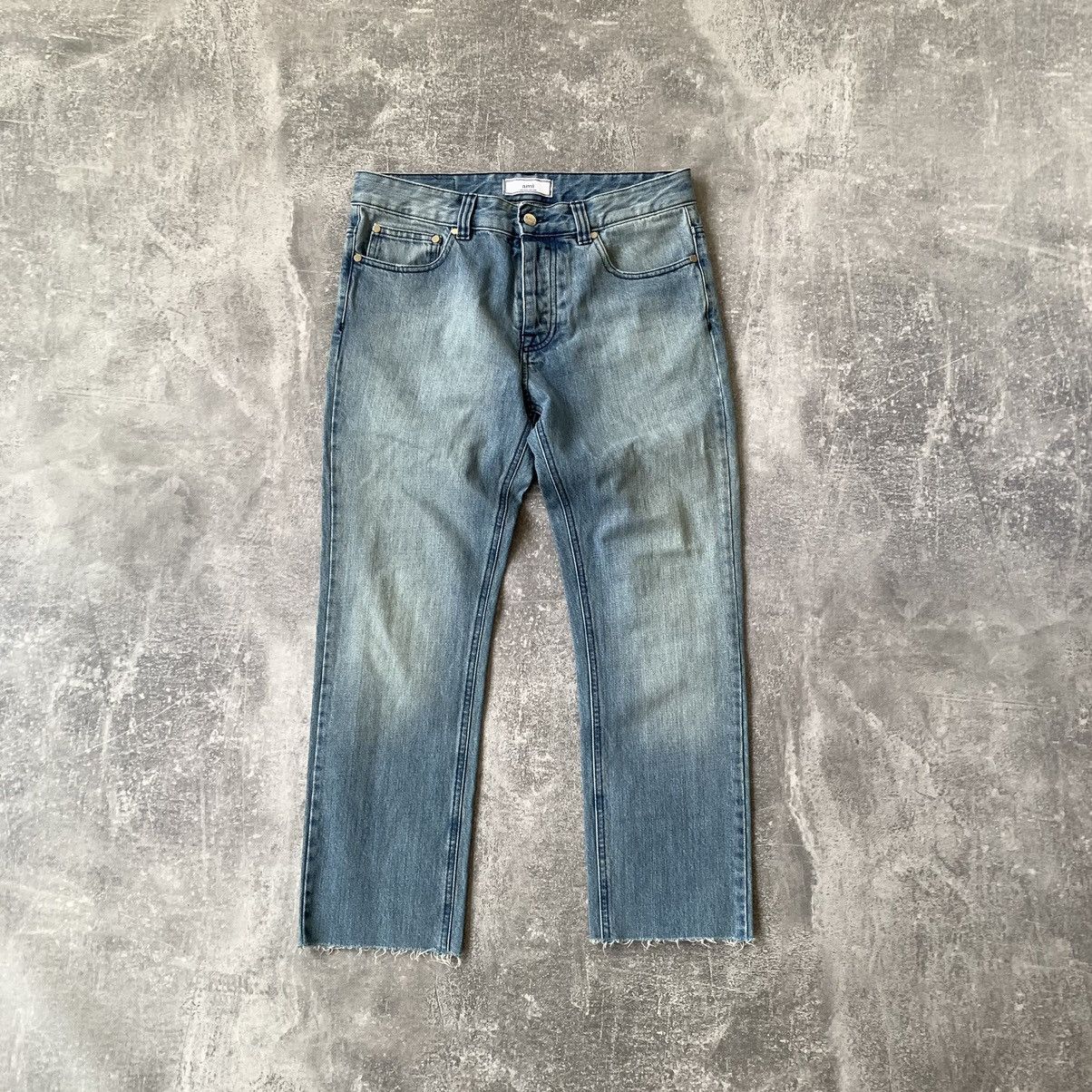 AMI AMI Washed Denim Skinny Pants Size US 31 - 1 Thumbnail