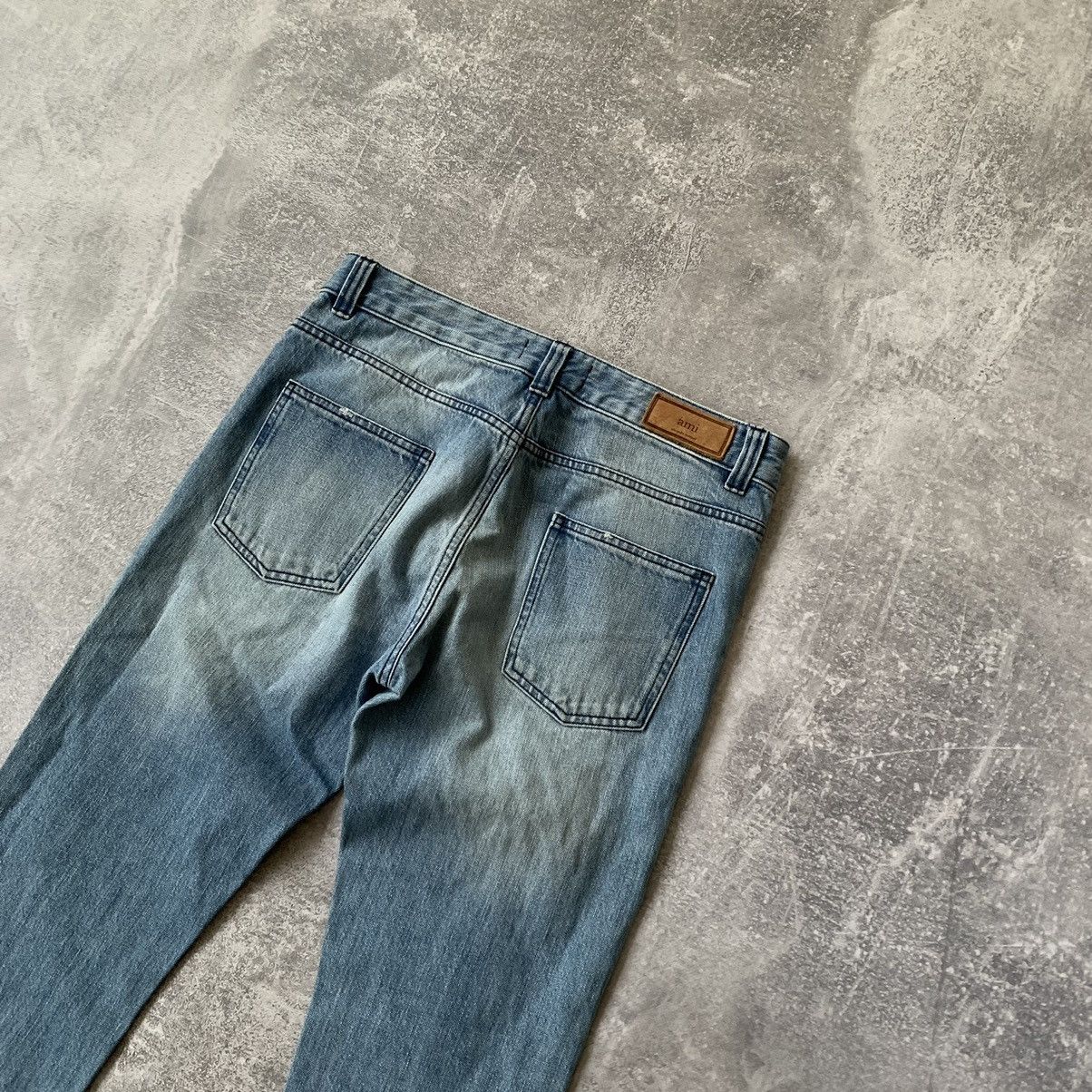 AMI AMI Washed Denim Skinny Pants Size US 31 - 5 Thumbnail