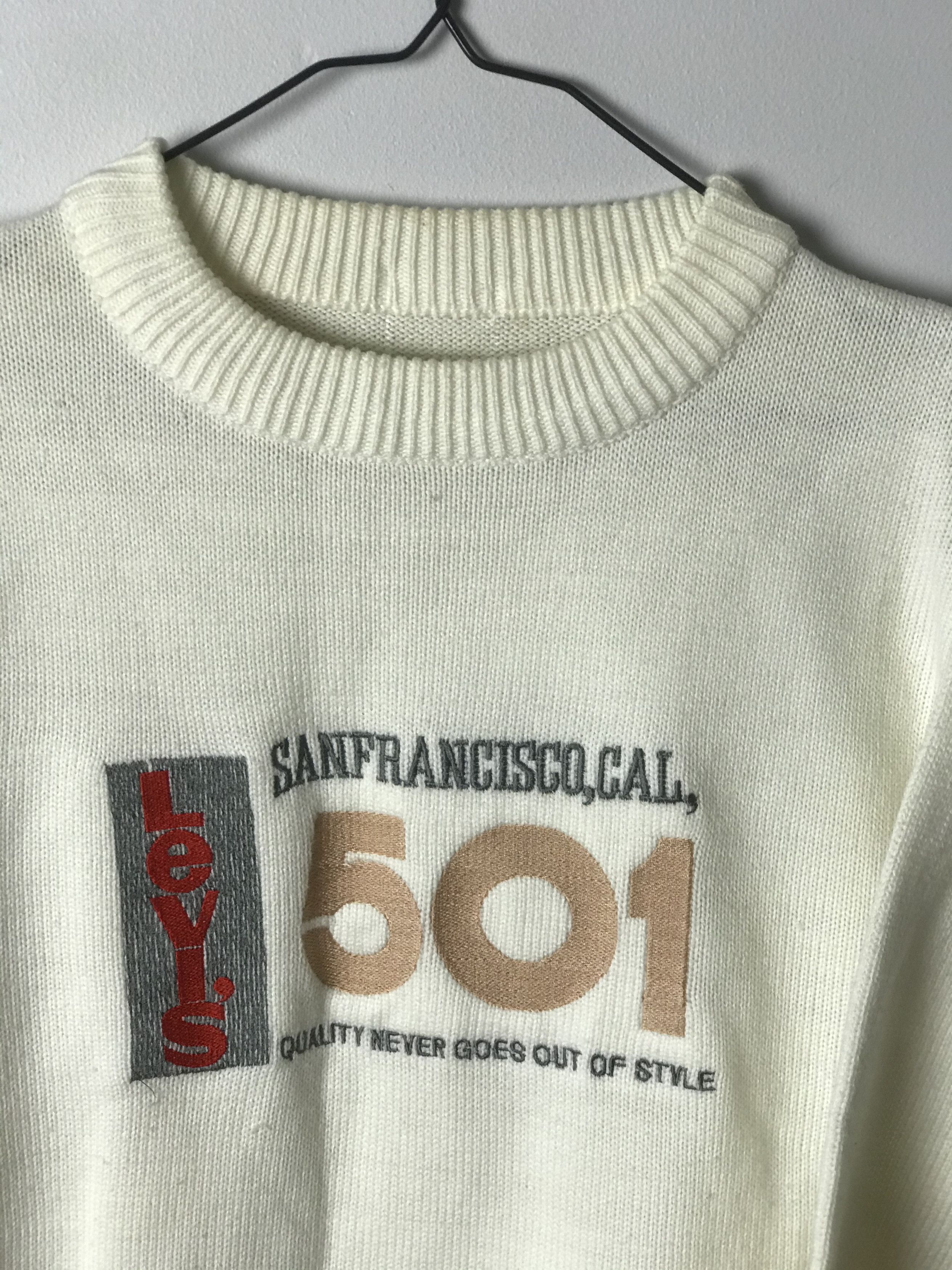 Levi's Levi's 501 vintage sweater jumper big logo Size US XL / EU 56 / 4 - 2 Thumbnail
