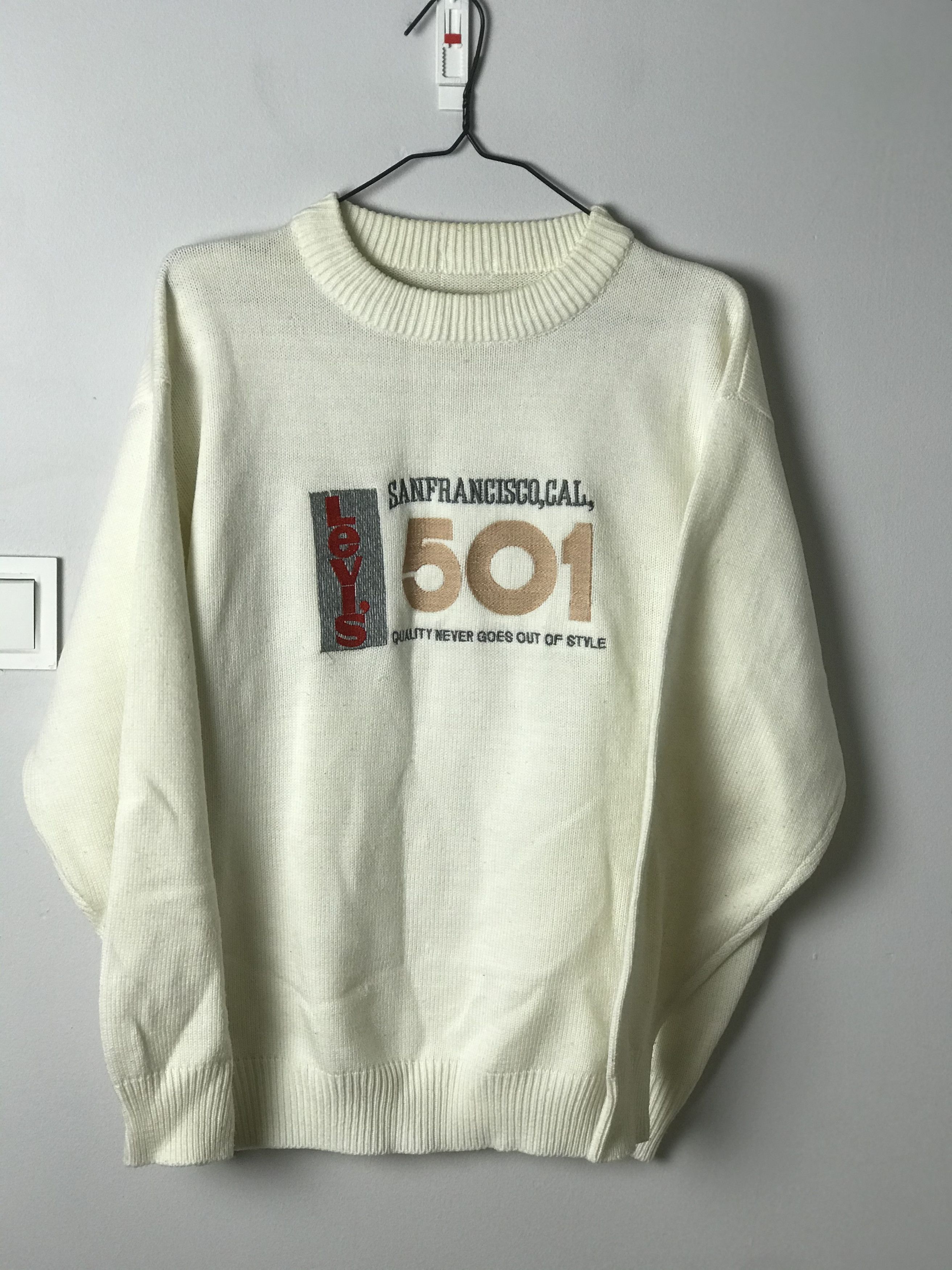 Levi's Levi's 501 vintage sweater jumper big logo Size US XL / EU 56 / 4 - 1 Thumbnail