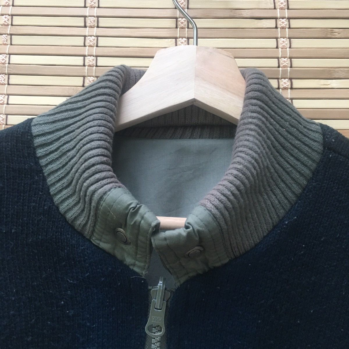 Japanese Brand Nice Design Reversible Knit Bomber Size US M / EU 48-50 / 2 - 5 Thumbnail