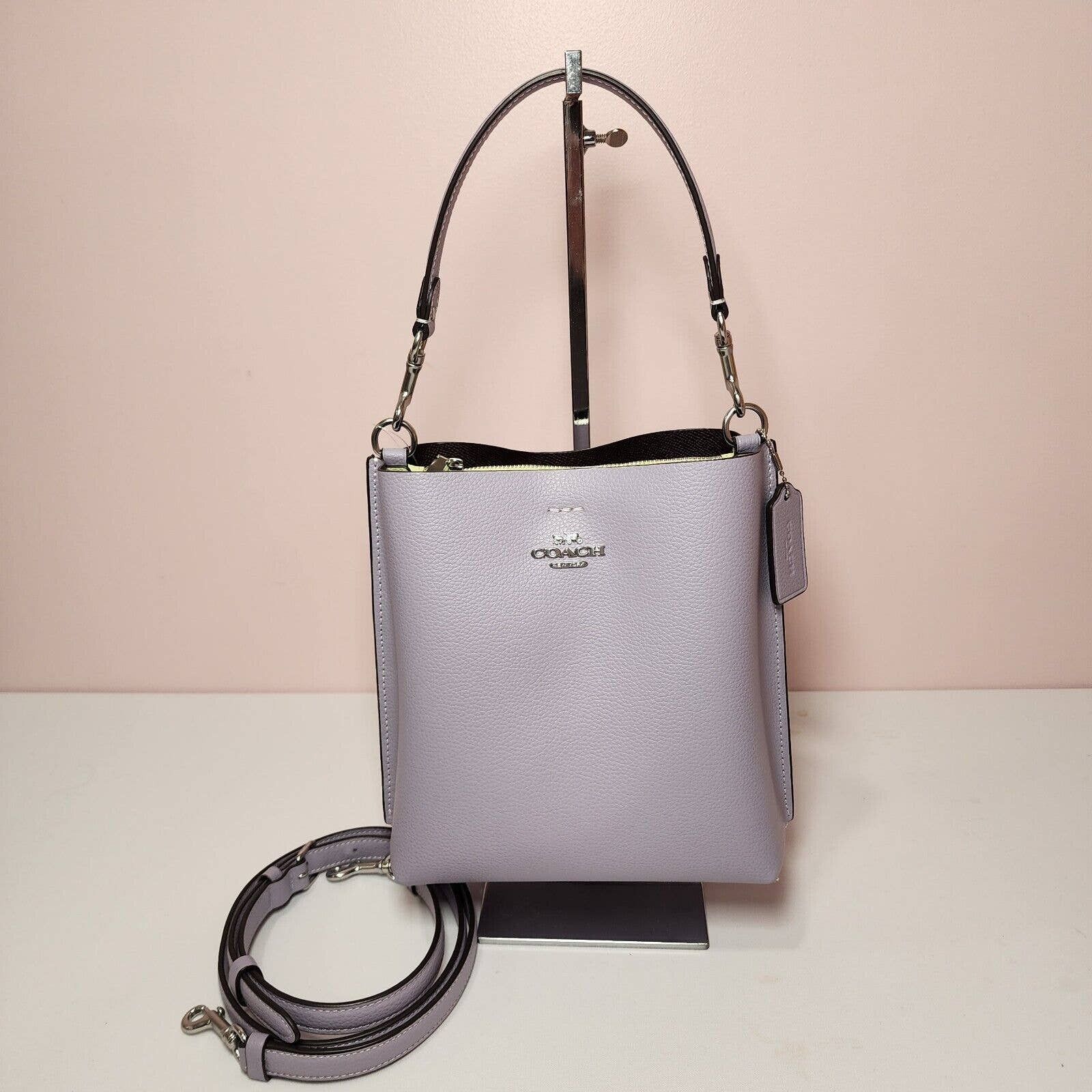 Coach NWT Coach Mollie Bucket Bag 22 Silver Mist CA177 Mist Purple ...