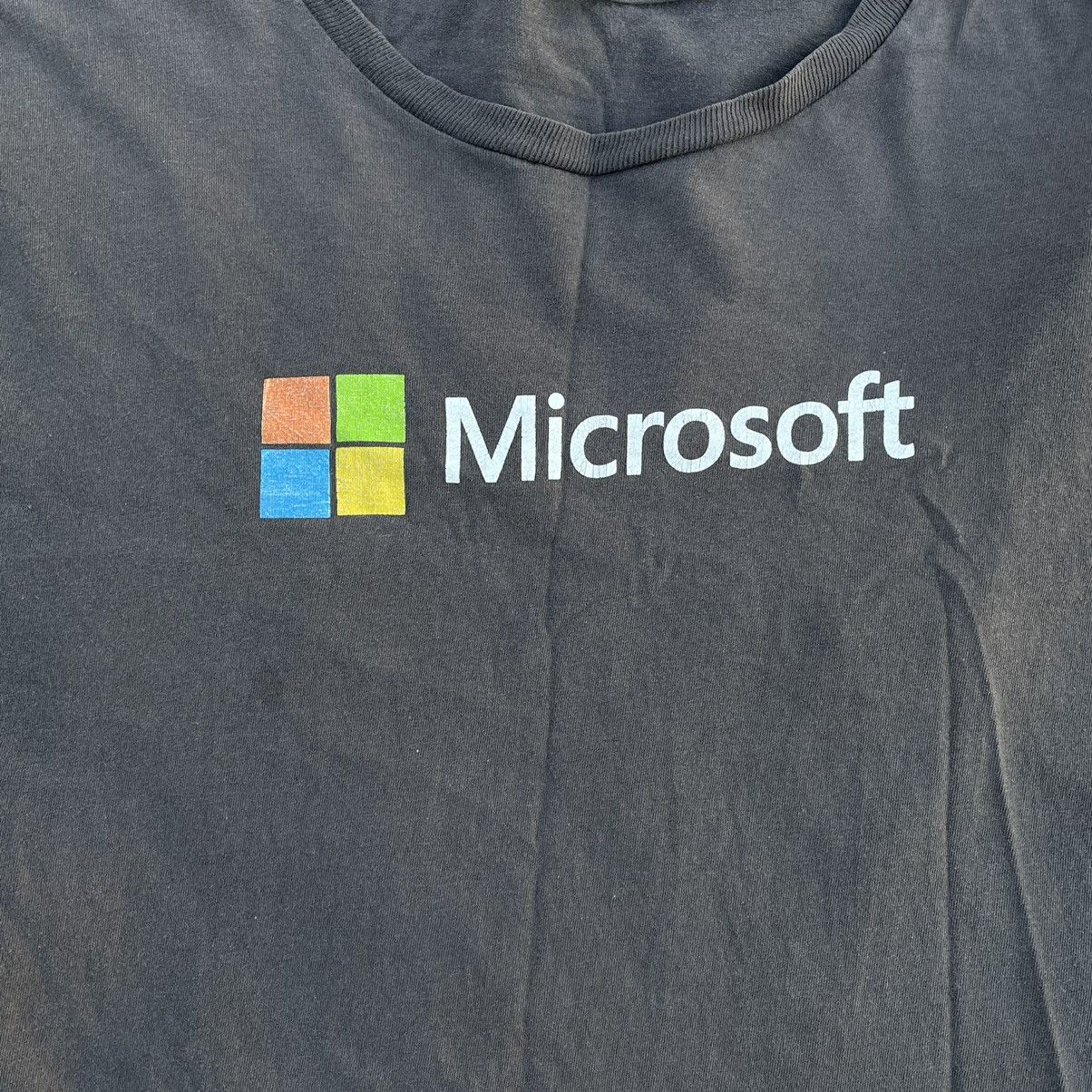 Vintage Vintage Y2K Microsoft Faded Graphic Logo Tee Streetwear M Size US M / EU 48-50 / 2 - 4 Thumbnail