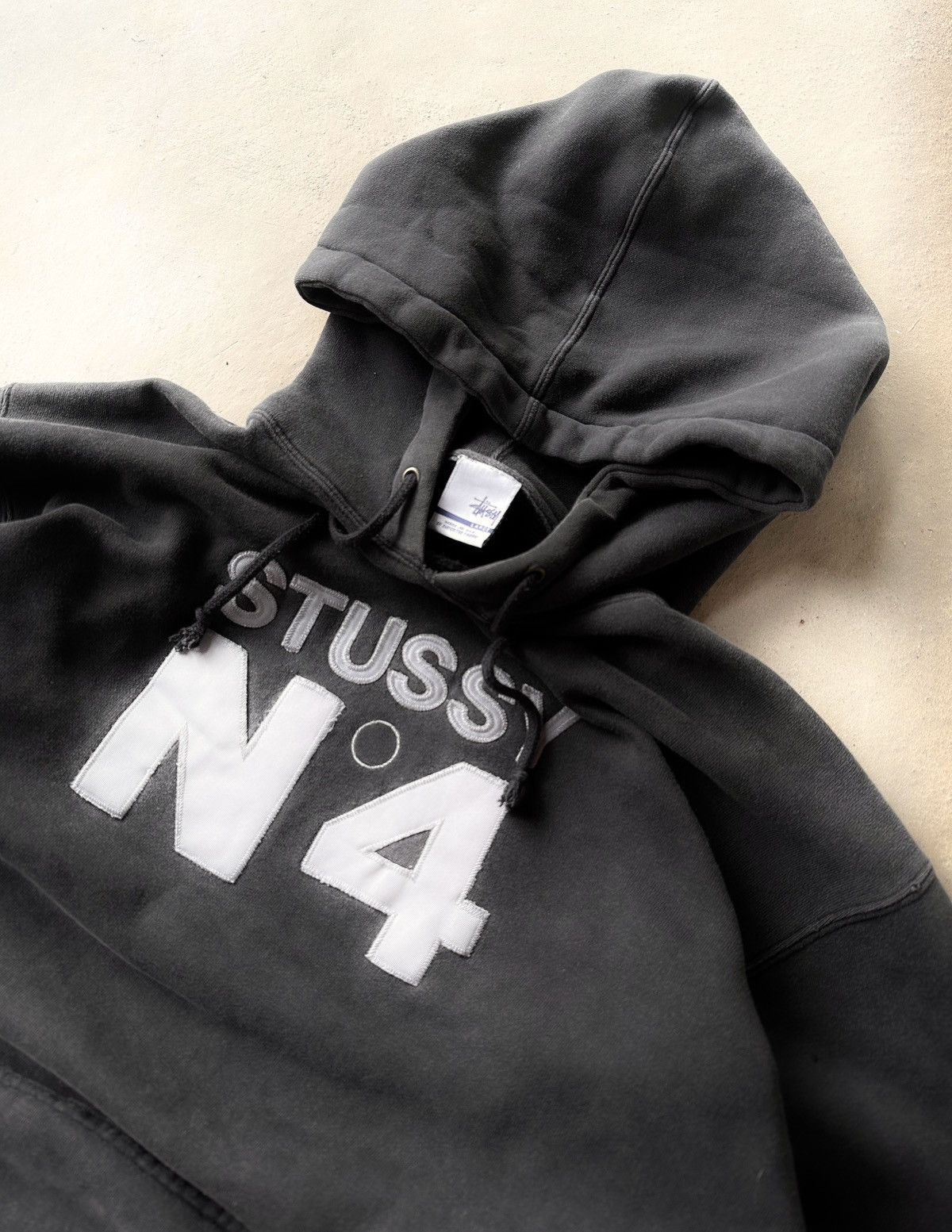 Stussy × Vintage BEAUTIFUL FADED!!! 00s Stussy Hoodie Made in USA Size US L / EU 52-54 / 3 - 3 Thumbnail