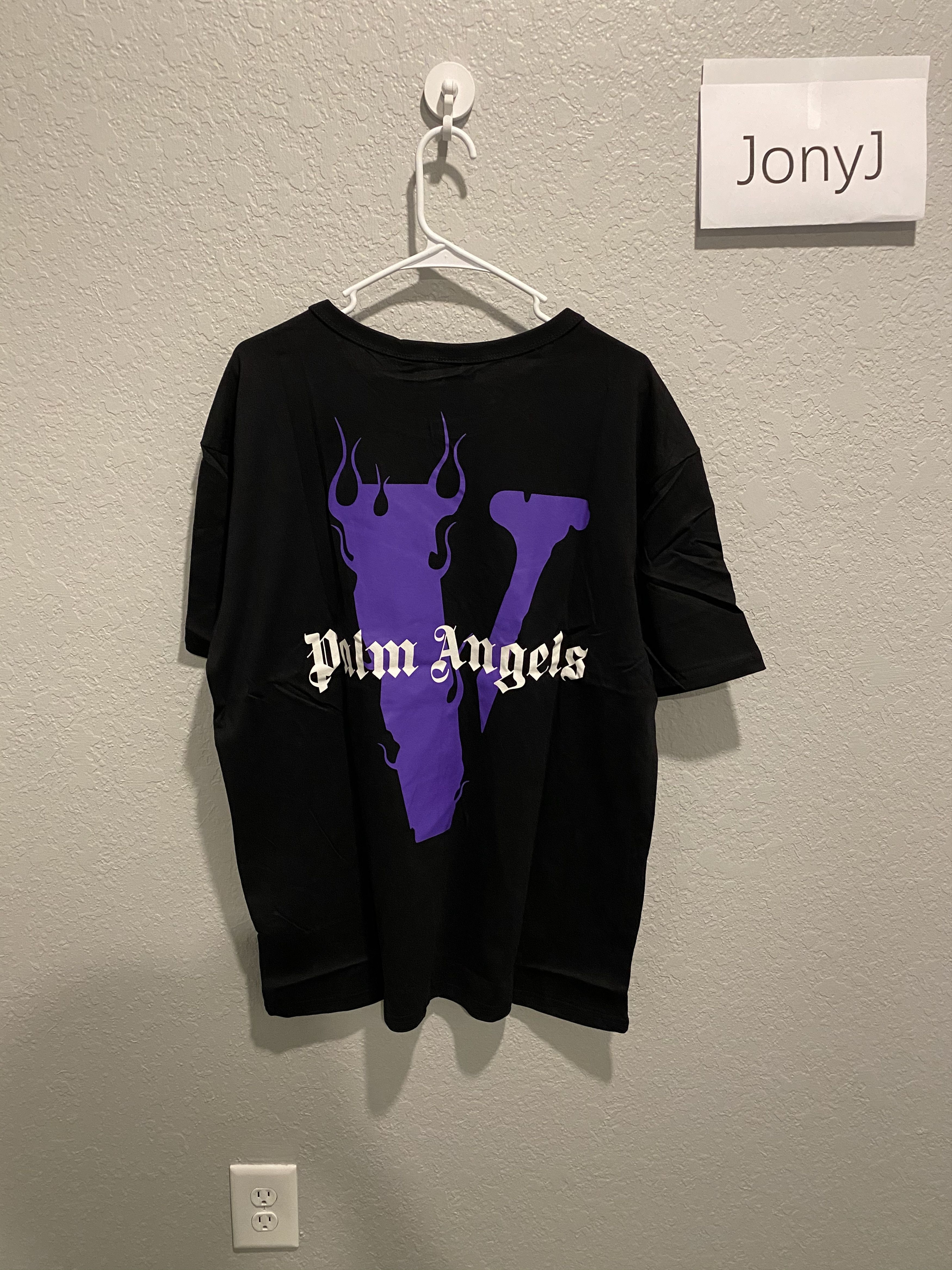 Vlone X Palm Angels T-Shirt Purple/Black