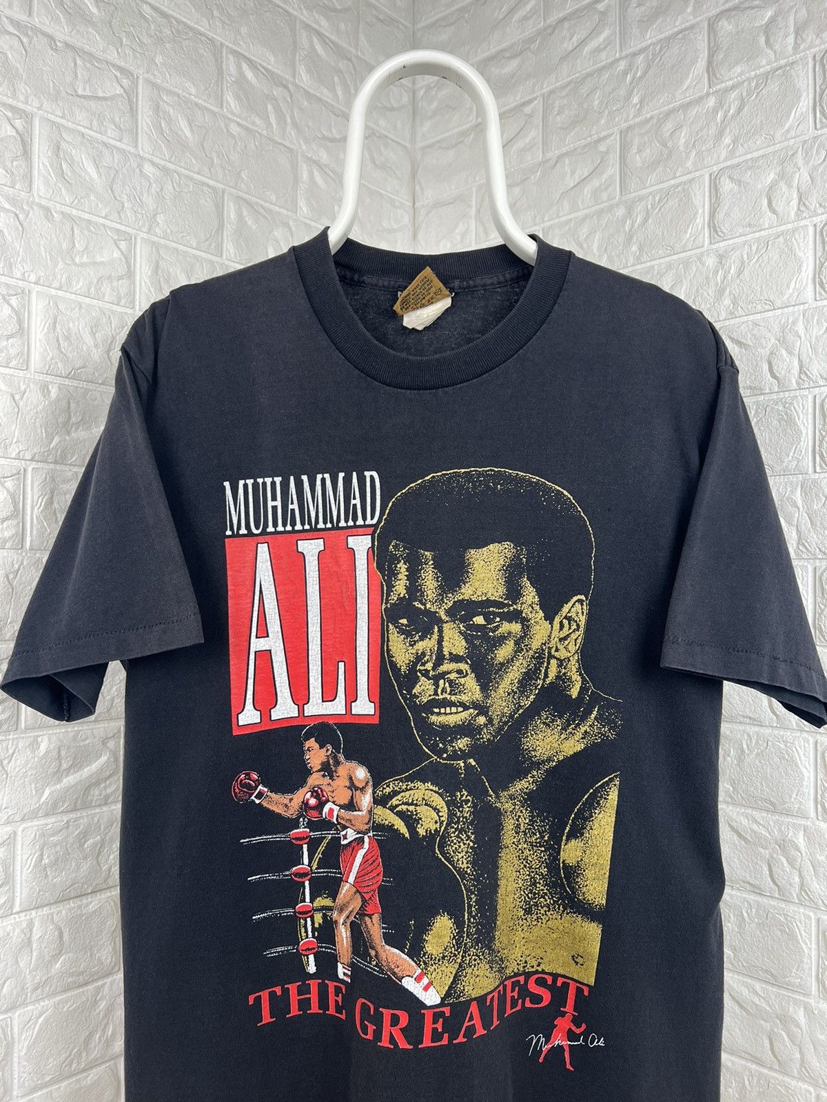 Nutmeg × Vintage Vintage Muhammad Ali Nutmeg The Greatest Faded Tshirt Size US M / EU 48-50 / 2 - 2 Thumbnail
