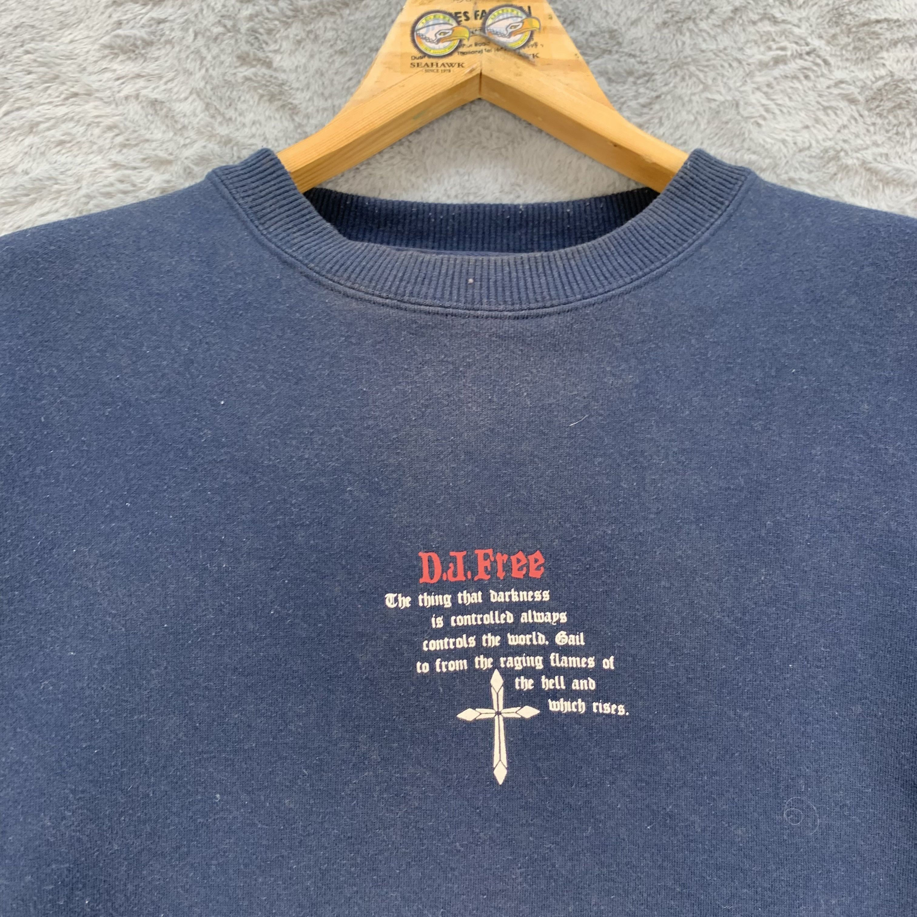 Japanese Brand DJ Free Graphic Sweatshirt #4379-151 Size US M / EU 48-50 / 2 - 5 Thumbnail