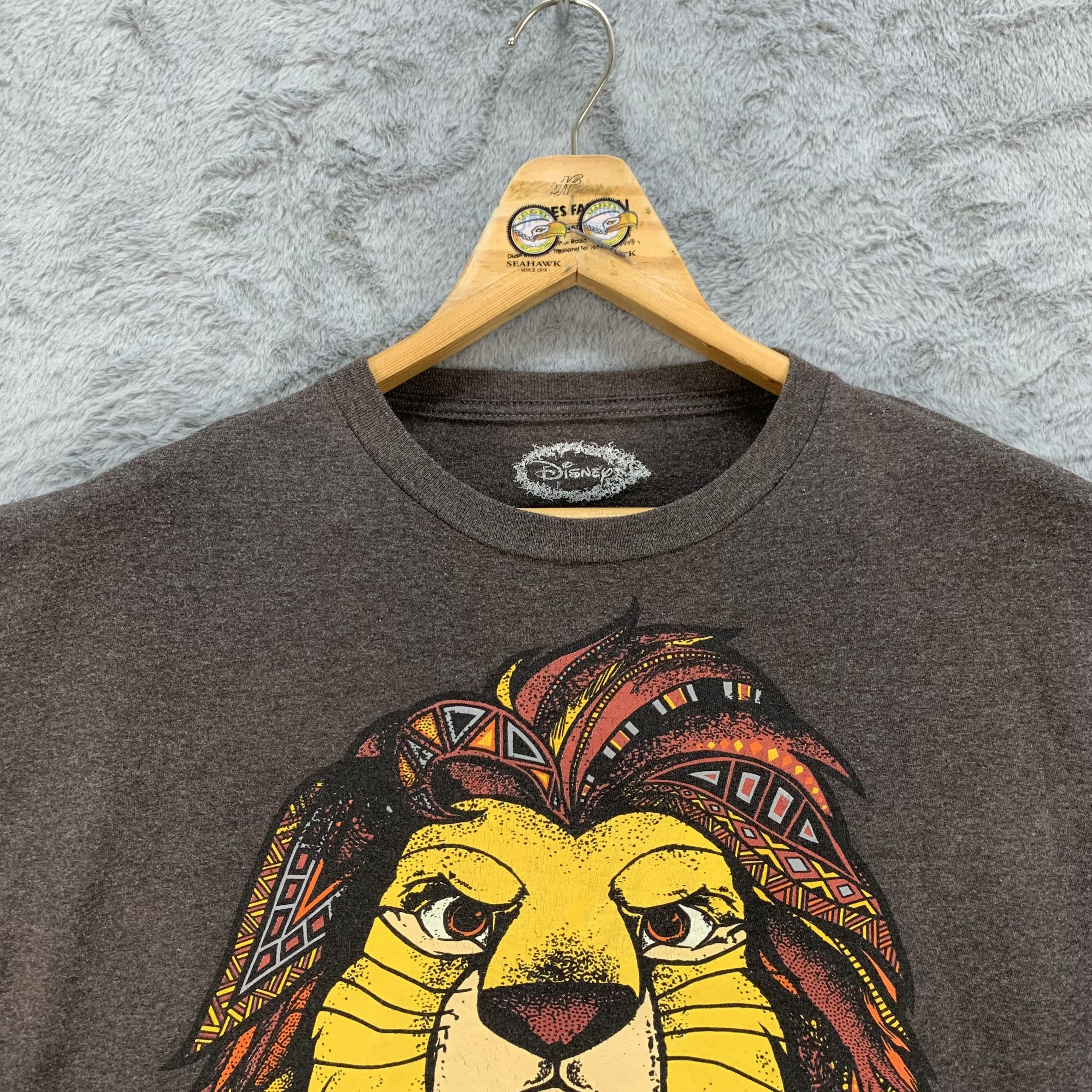 Vintage The Lion King Graphic Printed T Shirt #4378-151 Size US XL / EU 56 / 4 - 2 Thumbnail