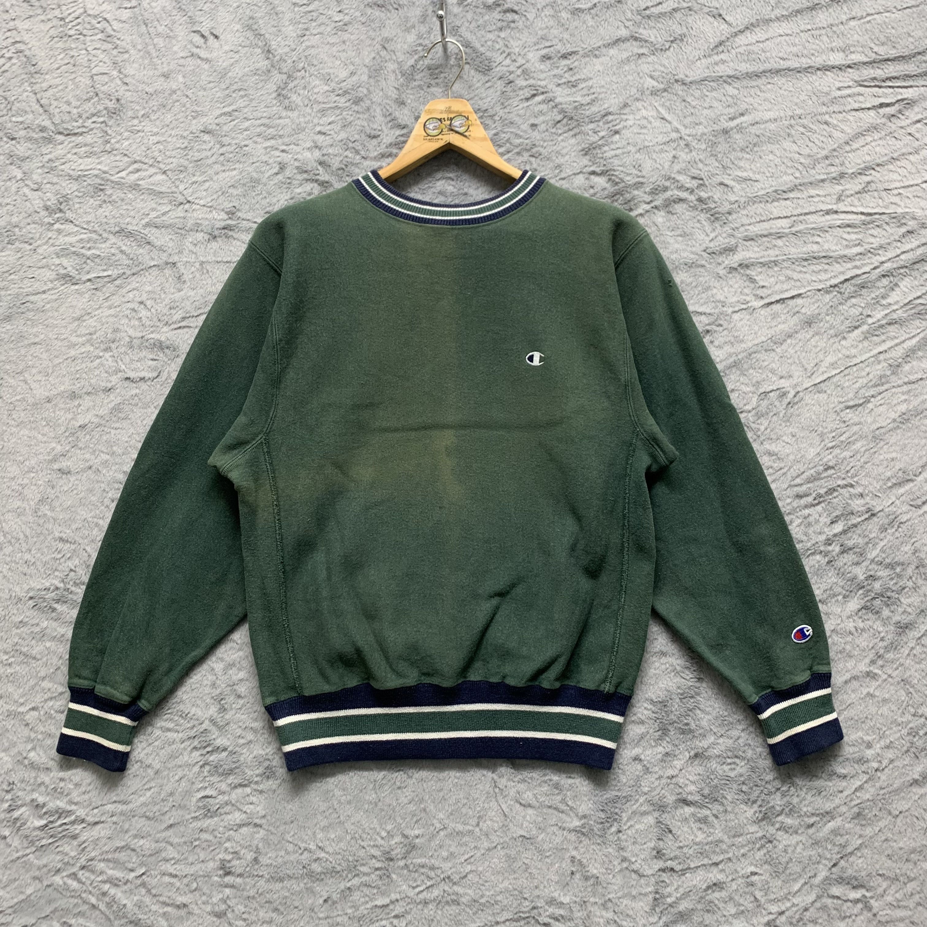 Champion Champion Reverse Weave Crewneck Green Sweatshirts #4345-151 Size US M / EU 48-50 / 2 - 1 Thumbnail