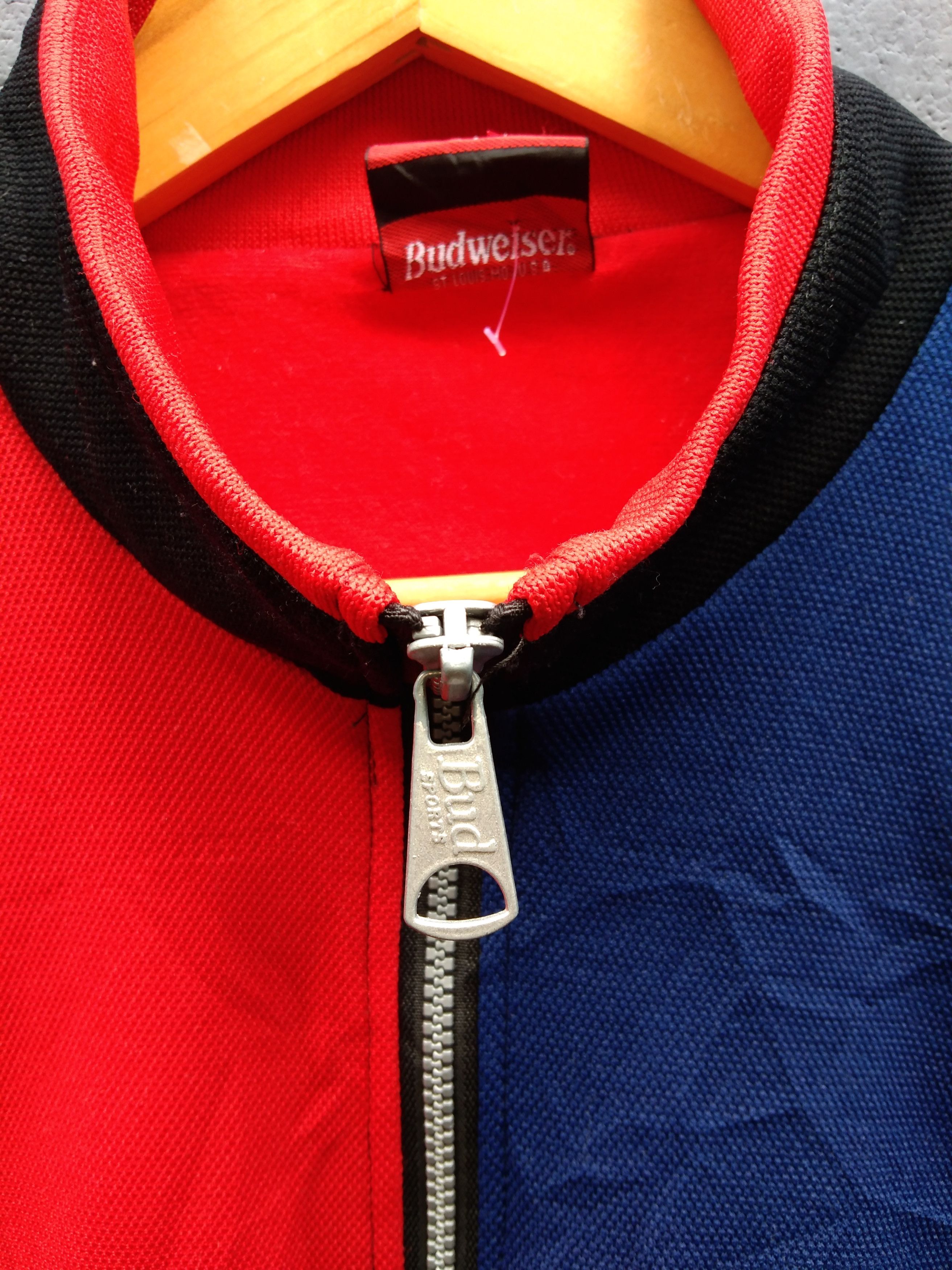 Vintage Budweiser Racing Sport Jacket Size US XL / EU 56 / 4 - 9 Thumbnail