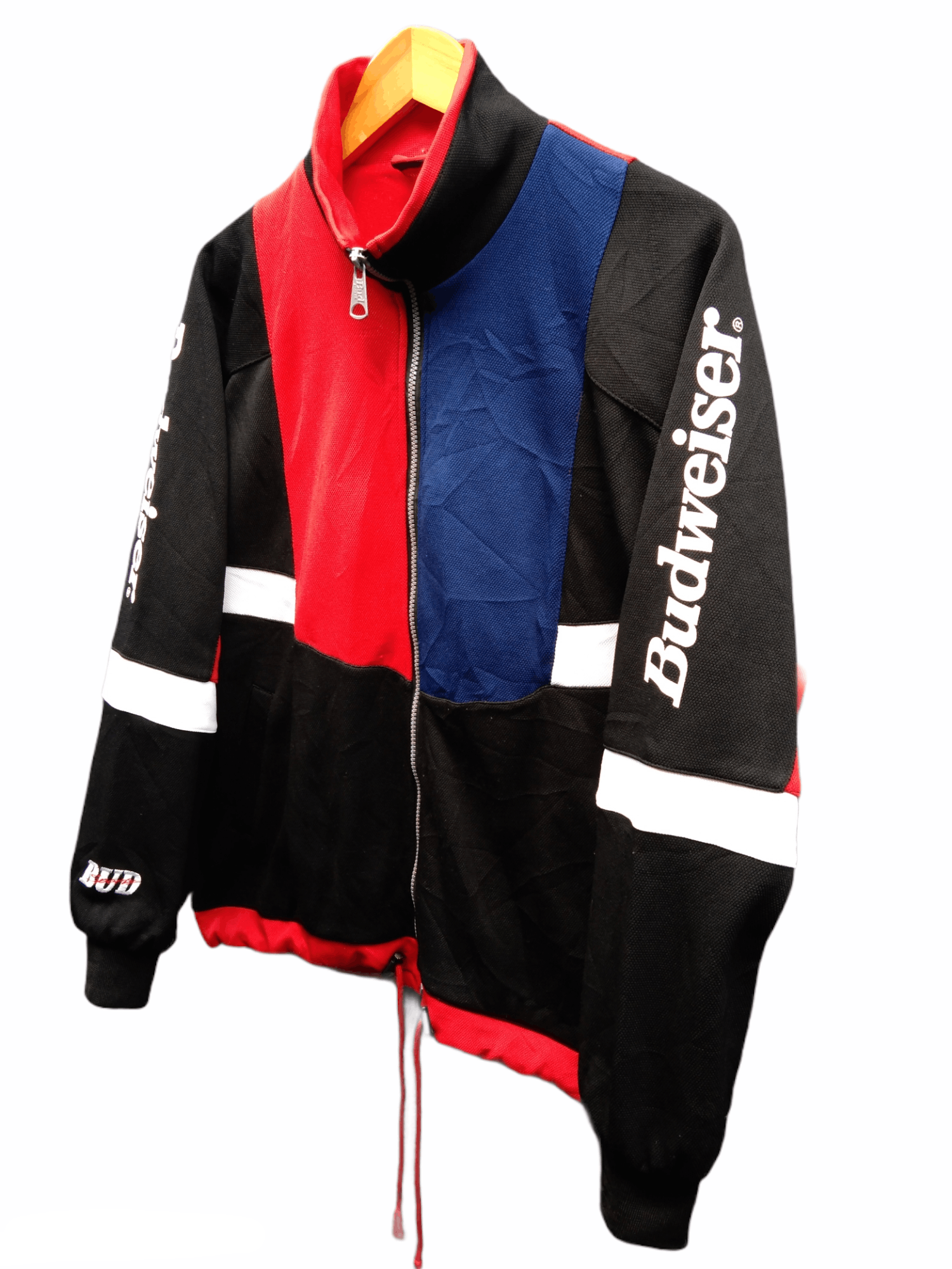 Vintage Budweiser Racing Sport Jacket Size US XL / EU 56 / 4 - 3 Thumbnail