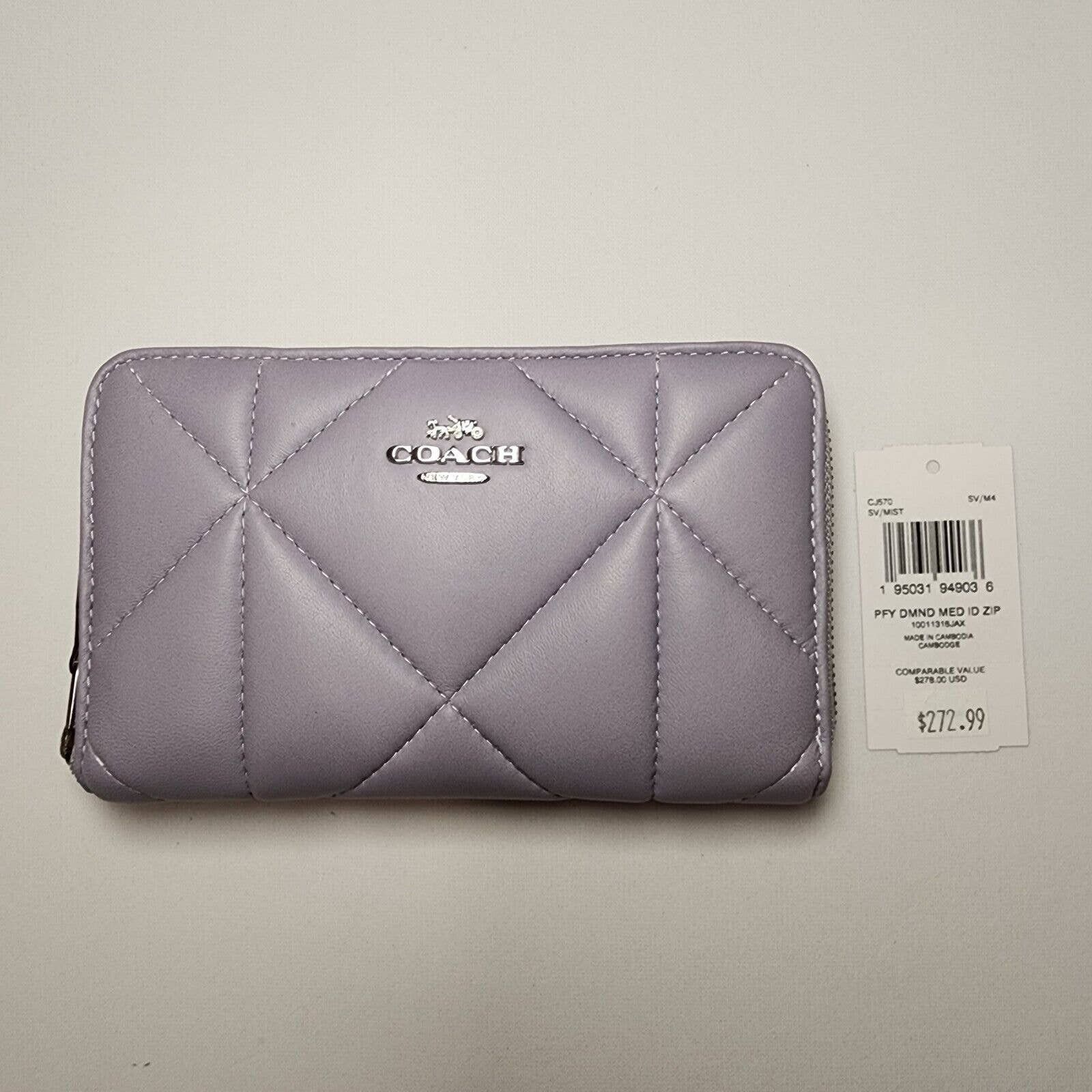 COACH® Outlet  Medium Corner Zip Wallet With Quilting