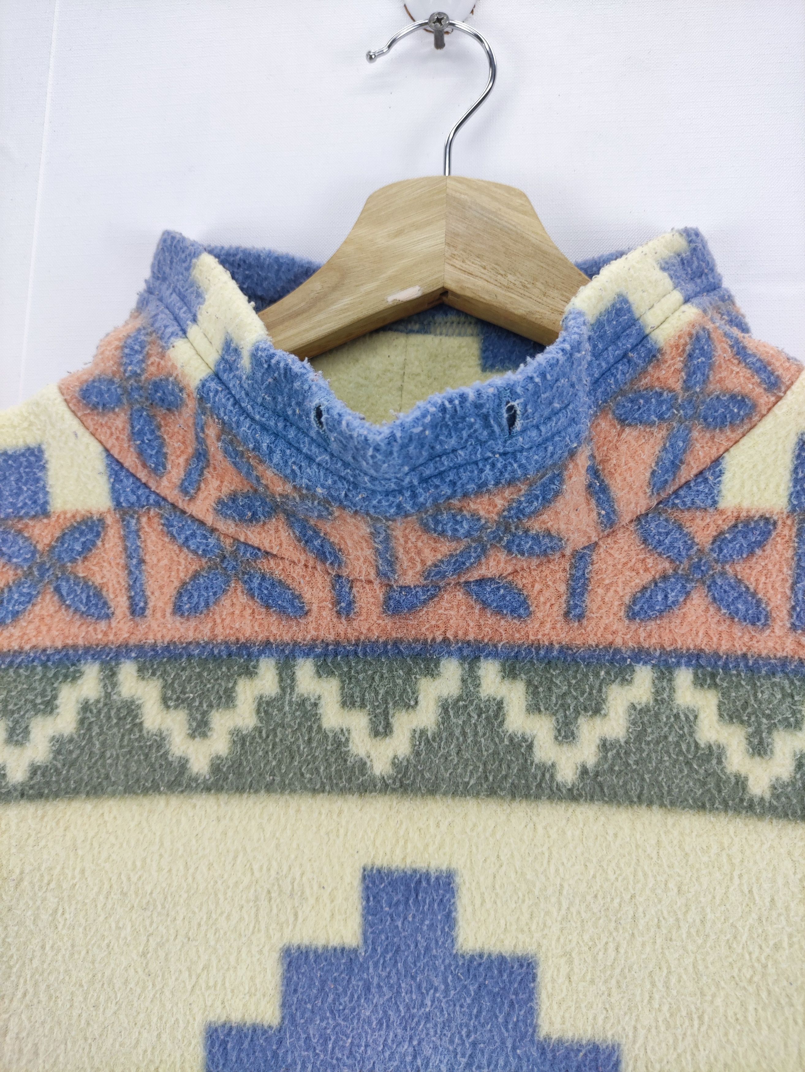 Japanese Brand Vintage Navajo Design CP Tokyo International Pullover Fleece Size US M / EU 48-50 / 2 - 2 Thumbnail